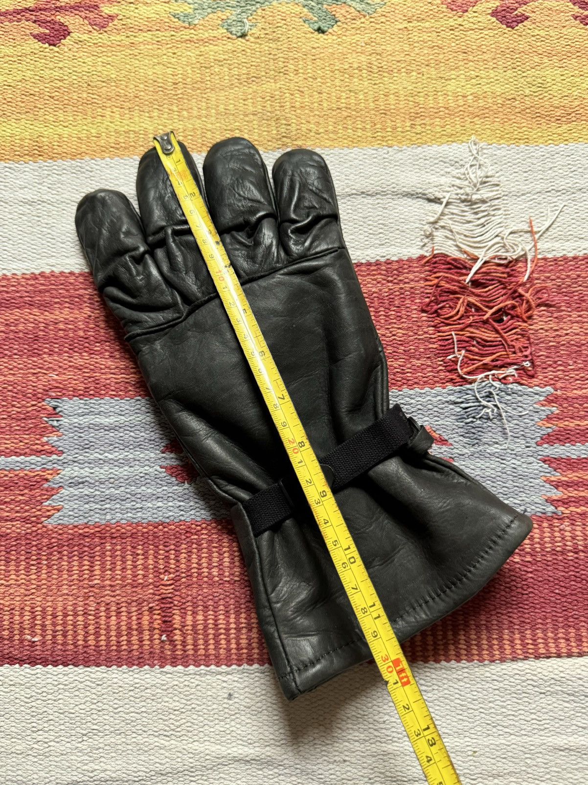 Genuine Leather Vintage Intermediate Cold / Wet US Army Leather Gloves Size ONE SIZE - 10 Thumbnail