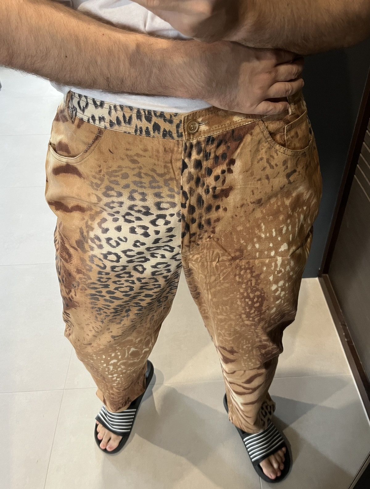 Ferre × Gianfranco Ferre Gianfranco Ferre Leopard Pattern Print Pants Size US 38 / EU 54 - 3 Thumbnail