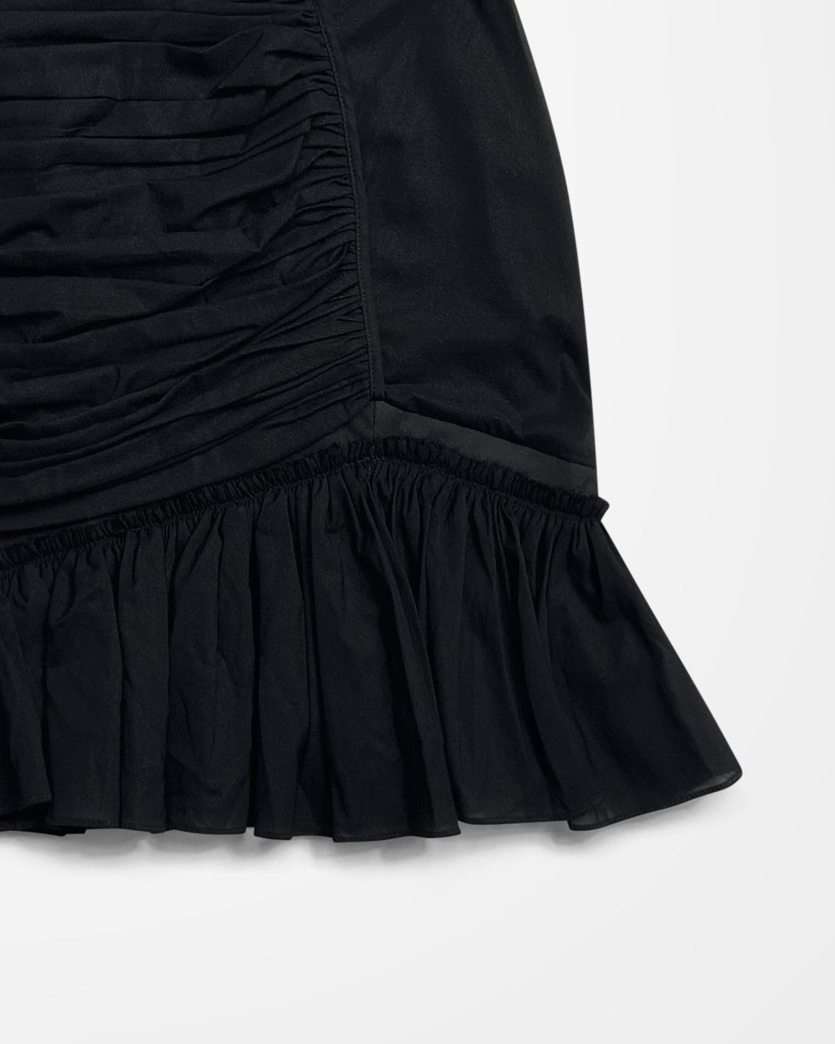 Nensi Dojaka Nensi Dojaka, AW22 Asymmetric Ruched Mini Skirt Size 30" / US 8 / IT 44 - 3 Thumbnail