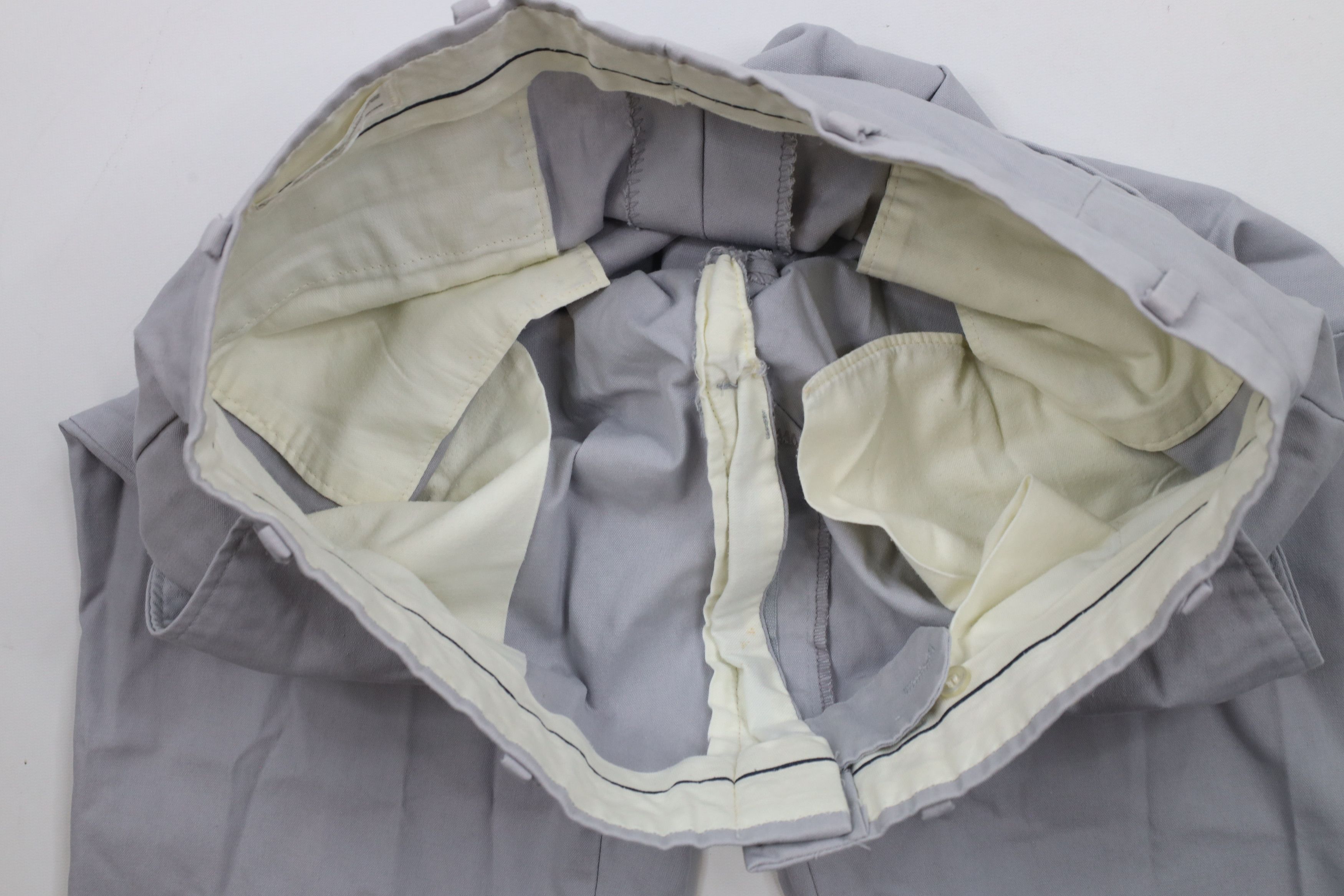 Vintage Vintage 70s Streetwear Wide Leg Chino Pants Trousers Gray Size US 34 / EU 50 - 9 Thumbnail