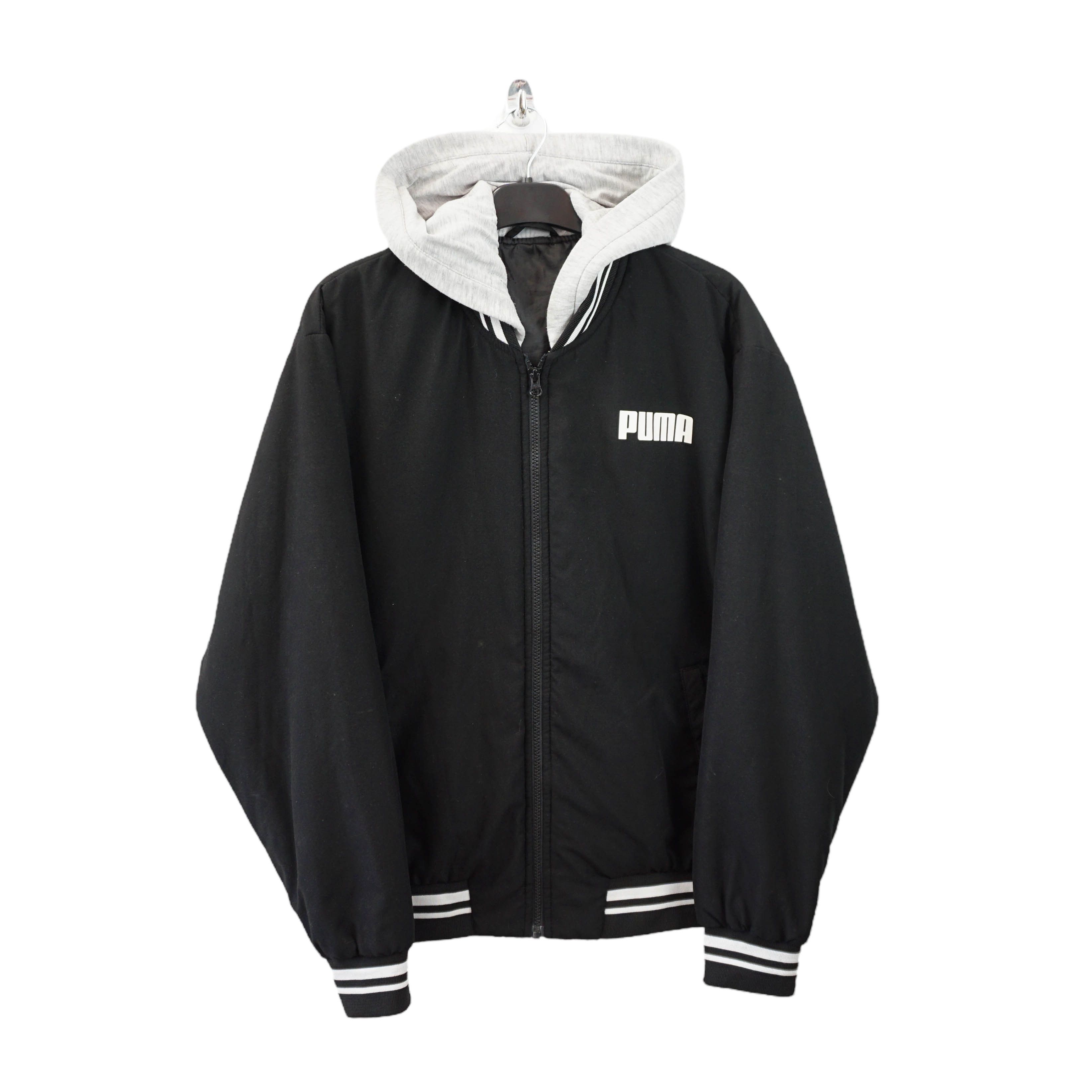Puma × Vintage Puma Vintage Bomber Varsity Hooded Jacket Size US S / EU 44-46 / 1 - 1 Thumbnail