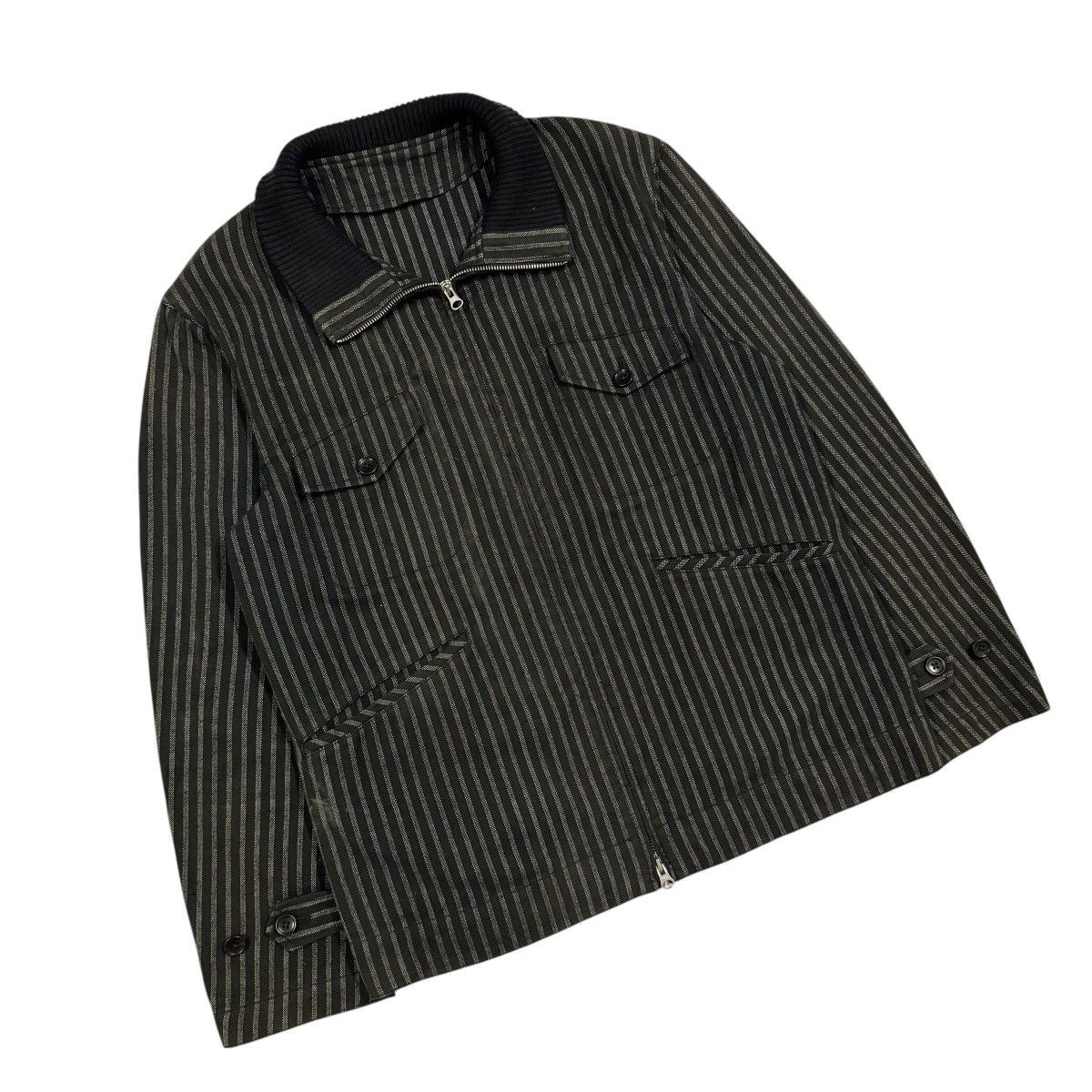 United Arrows Vtg🔥Green Label Relaxing United Arrows Striped Denim Jacket Size US L / EU 52-54 / 3 - 6 Thumbnail