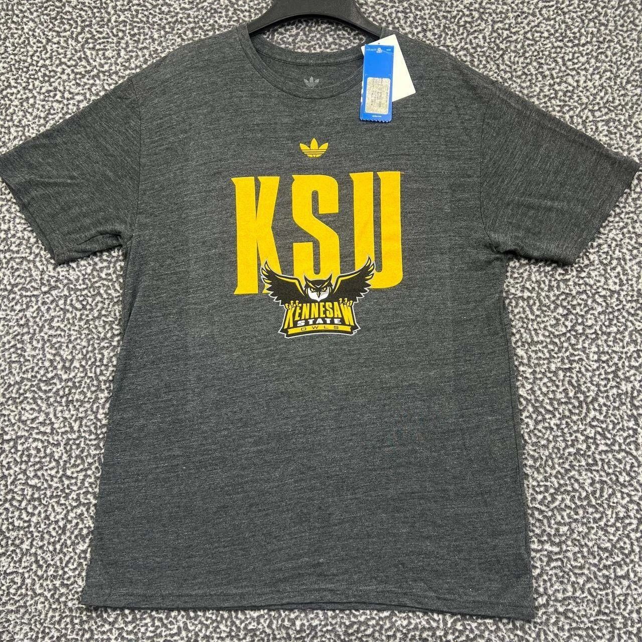Adidas Kennesaw State Owls Shirt Men Short Sleeve Crew Neck L Size US L / EU 52-54 / 3 - 1 Thumbnail