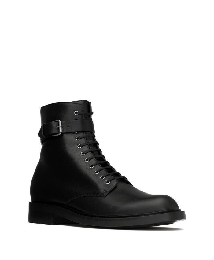 Saint Laurent Paris o1bcso1str0724 Army Boots in Black Size US 7.5 / EU 40-41 - 2 Thumbnail