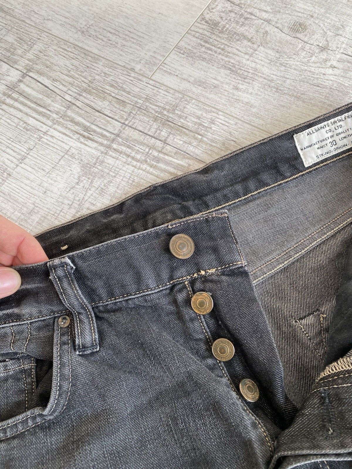Allsaints Allsaints Washed Denim Ashtray Jeans Pants Size US 30 / EU 46 - 6 Thumbnail