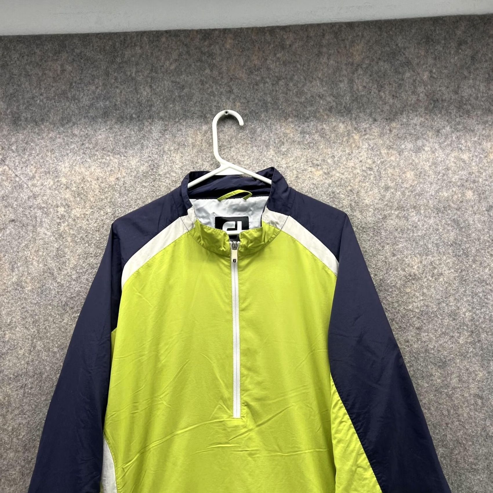 Footjoy VINTAGE FootJoy Jacket Men XL Blue Green 1/2 Zip Windbreaker Nylon Polyester Golf Size US XL / EU 56 / 4 - 2 Thumbnail