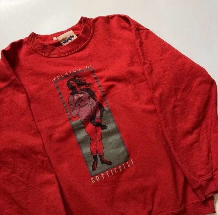 Wrangler Vintage 90s Wrangler Botticelli Birth Of Venus Art Size US L / EU 52-54 / 3 - 2 Thumbnail