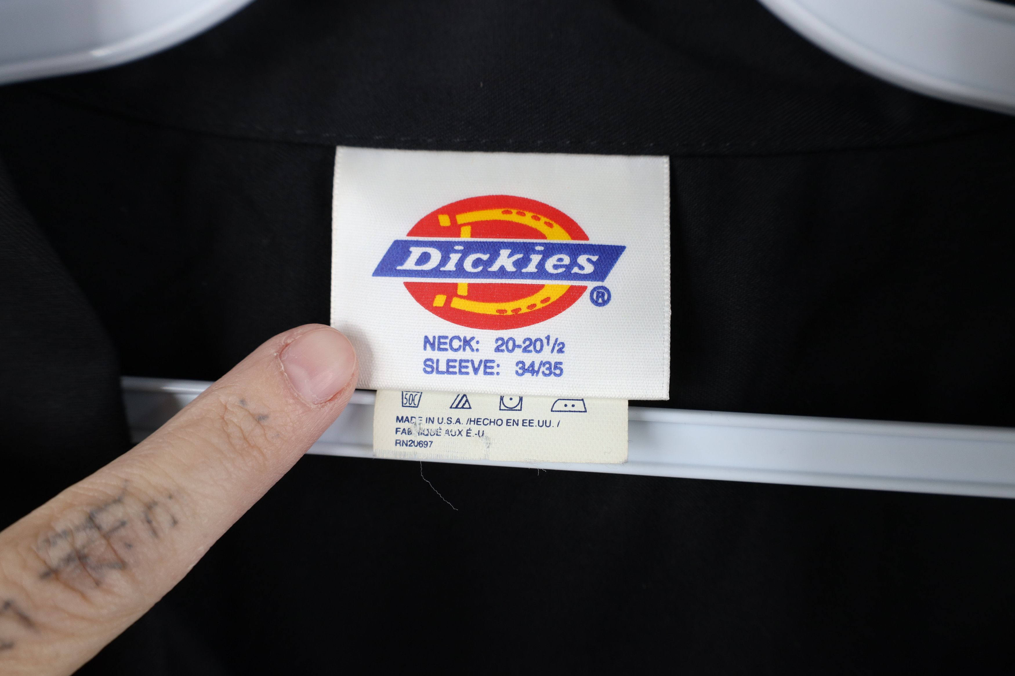 Dickies Vintage 90s Dickies Workwear Mechanic Button Shirt Black USA Size US XL / EU 56 / 4 - 7 Thumbnail