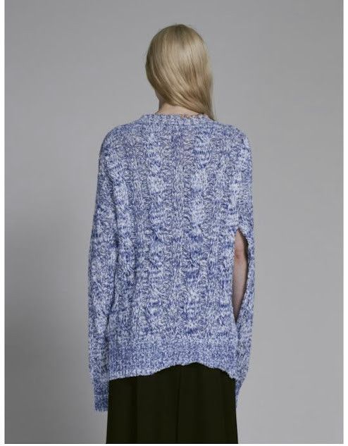 Marni oc11z0525 Mouline Jumper in Blue Size M / US 6-8 / IT 42-44 - 2 Thumbnail