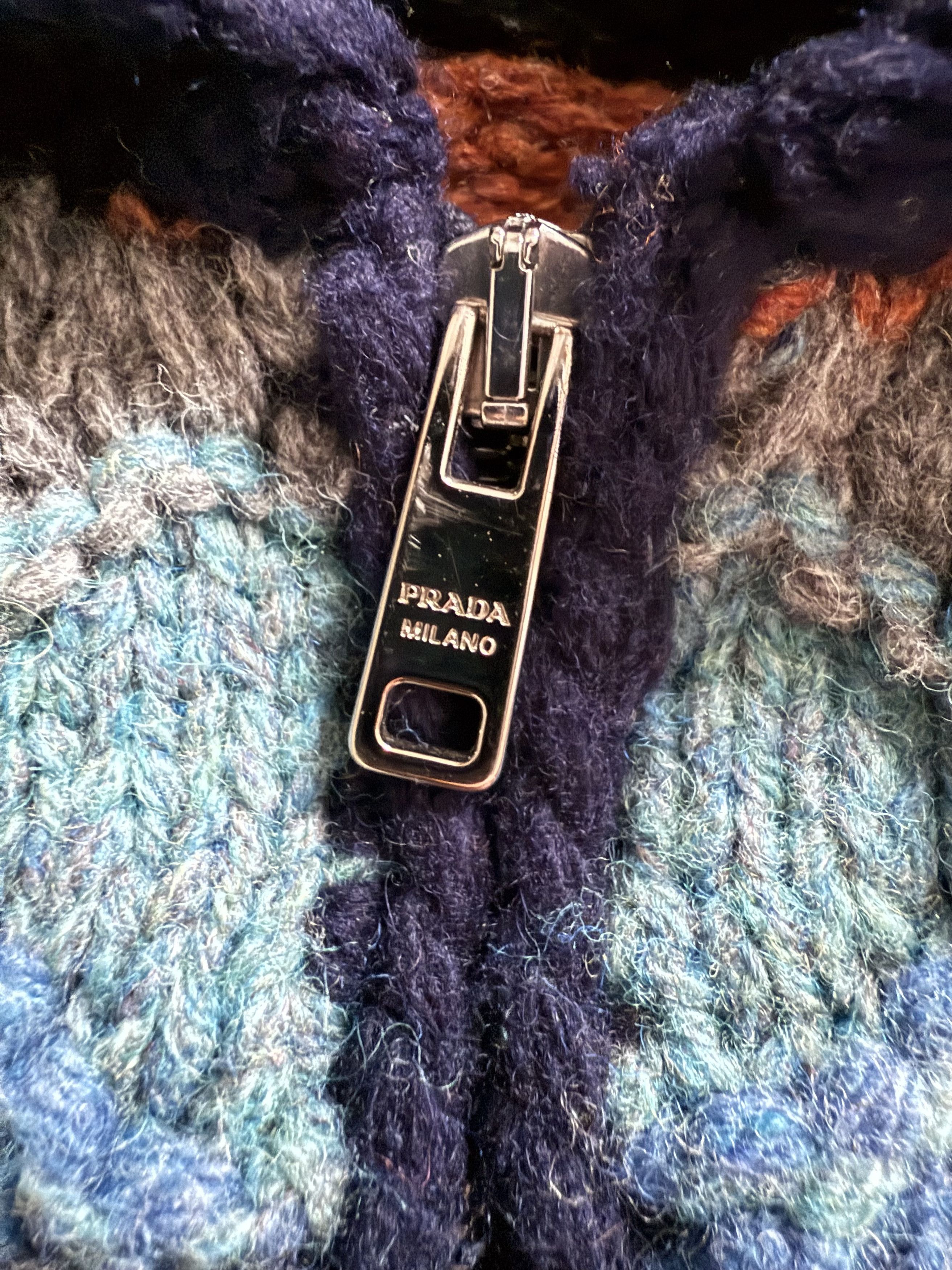 Prada Prada Men’s F/W 2016 Runway Hand Knit Kaleidoscope Sweater Size US L / EU 52-54 / 3 - 4 Thumbnail