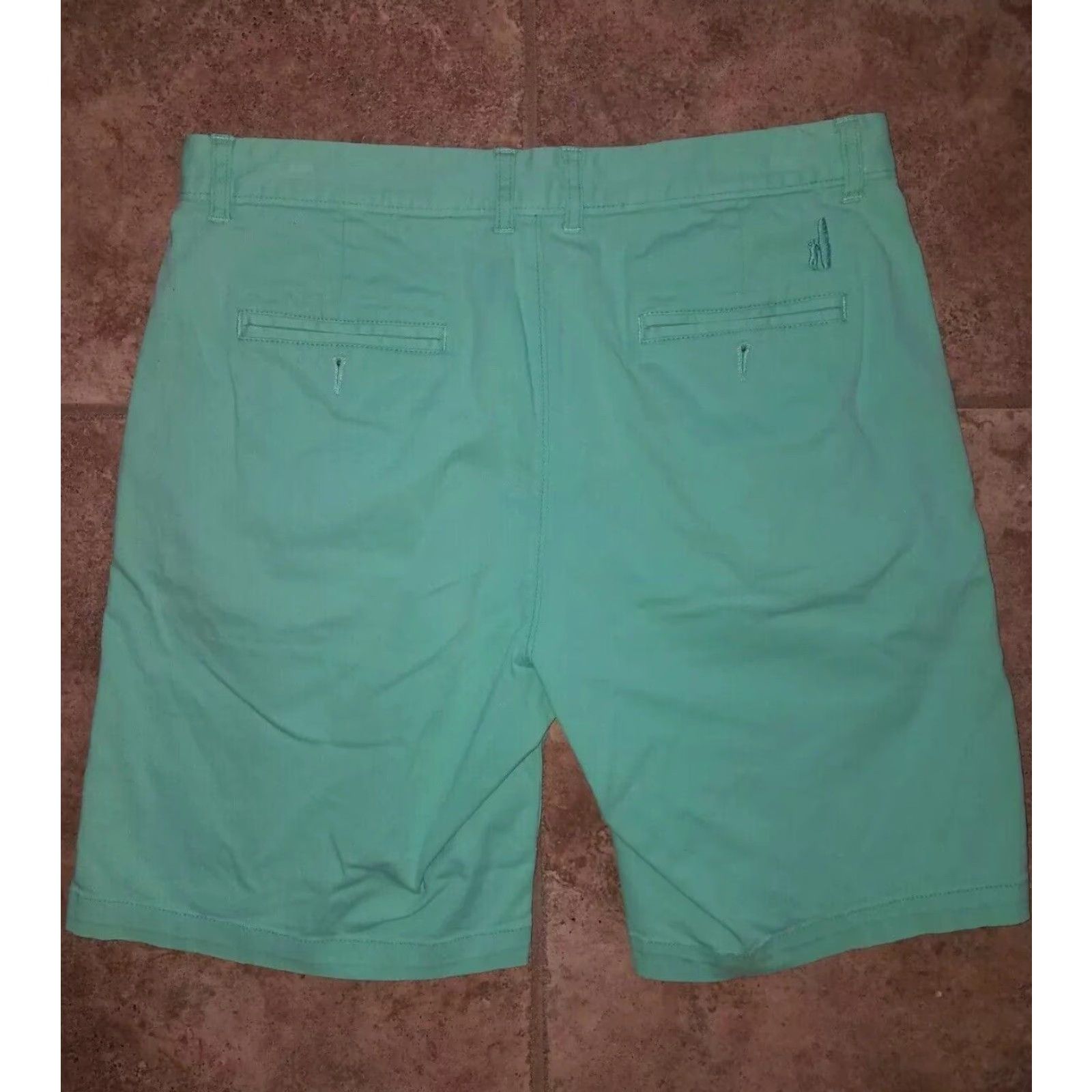 johnnie-O Johnnie-O Mens Casual Chino Shorts Size 33 Blue Size US 33 - 4 Thumbnail