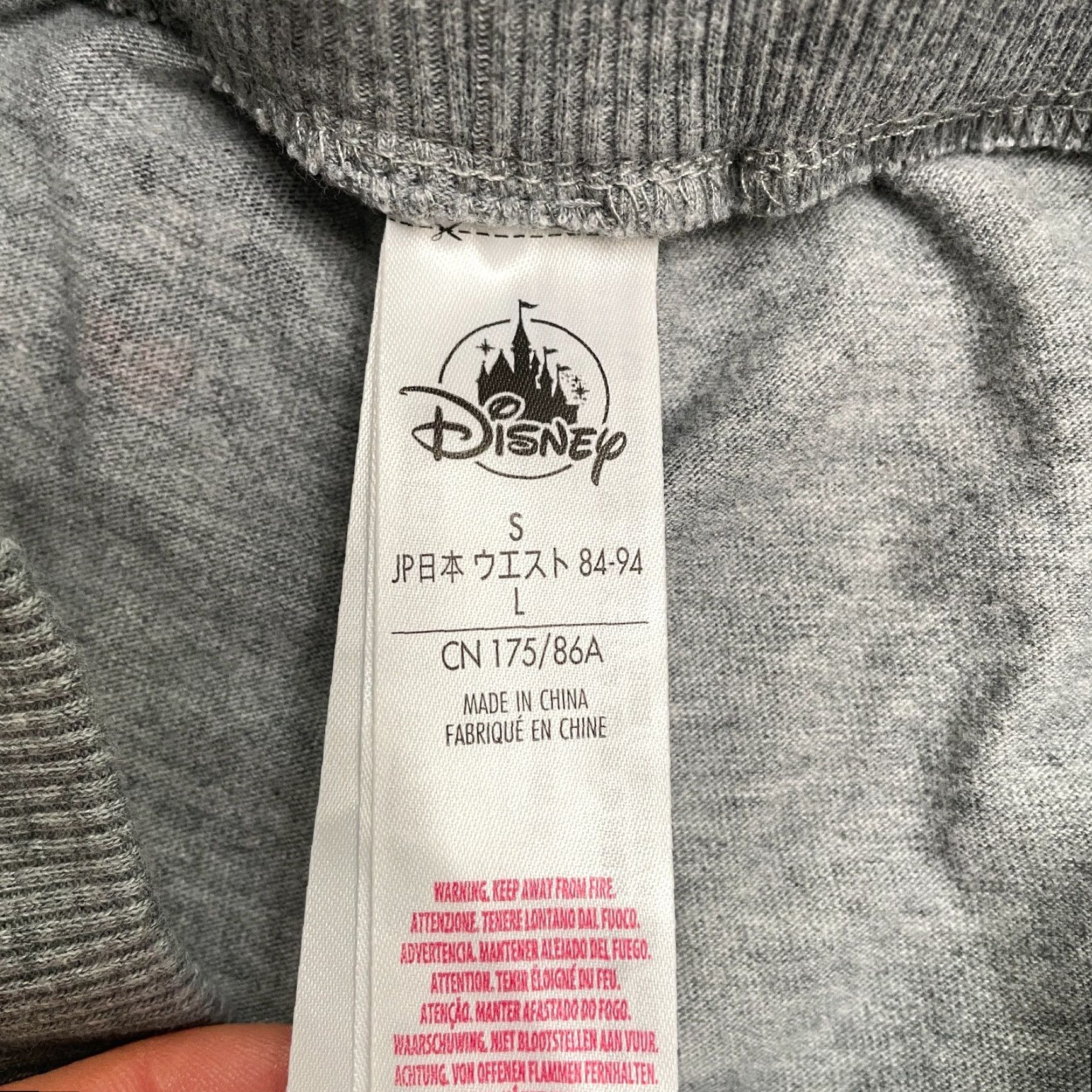 Disney Disney Mickey Mouse Lounge Pajama Pants Mens Large Gray Printed Straight 28x31 Size US 33 - 5 Thumbnail