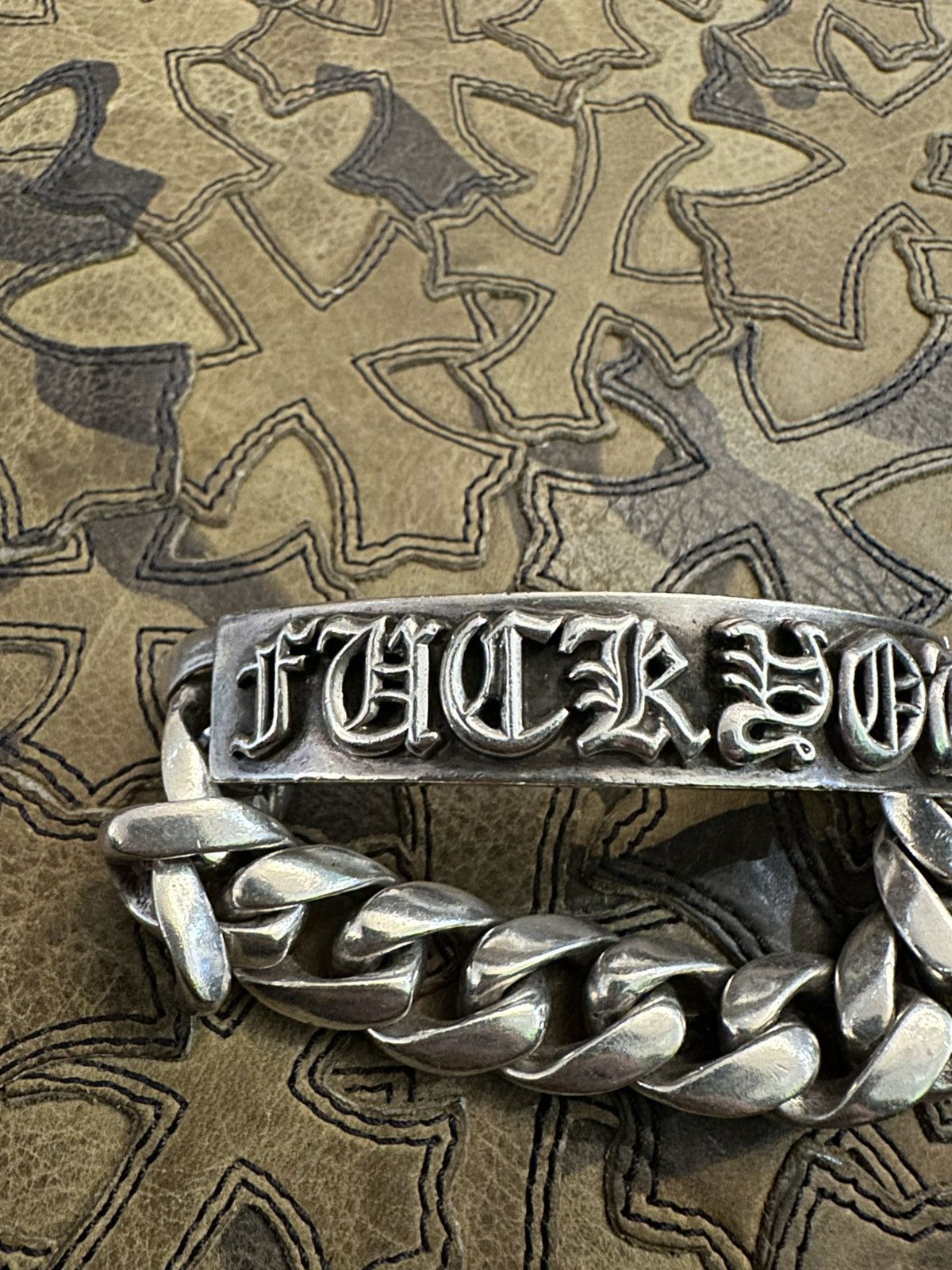 Chrome Hearts CHROME HEARTS FUCK YOU EXTRA LINKS BRACELET Size ONE SIZE - 3 Thumbnail