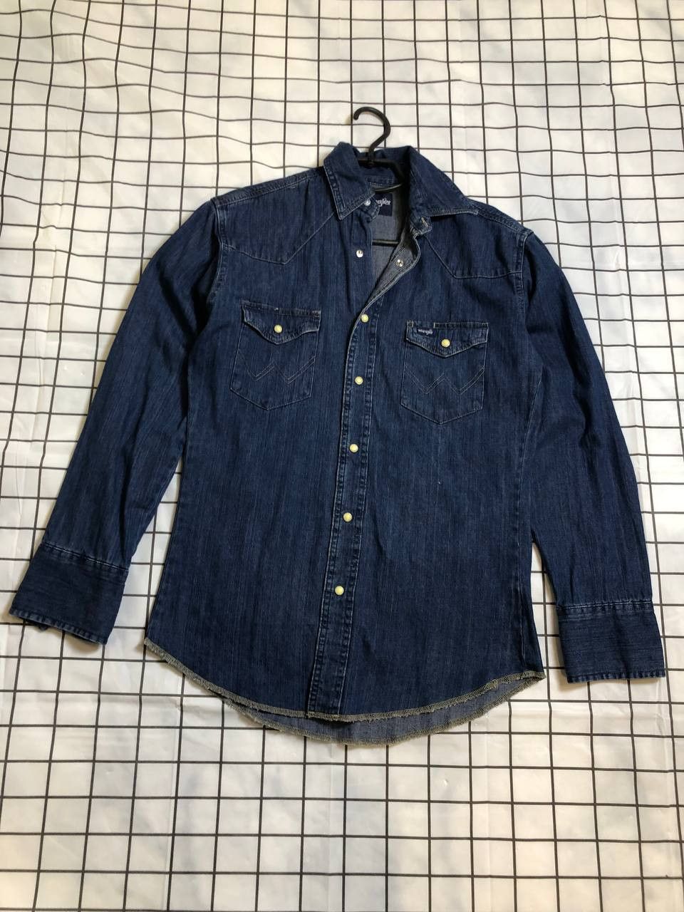 Wrangler Vintage Wrangler Western Pearl Snap Shirt Pockets Ranch Size US S / EU 44-46 / 1 - 1 Thumbnail