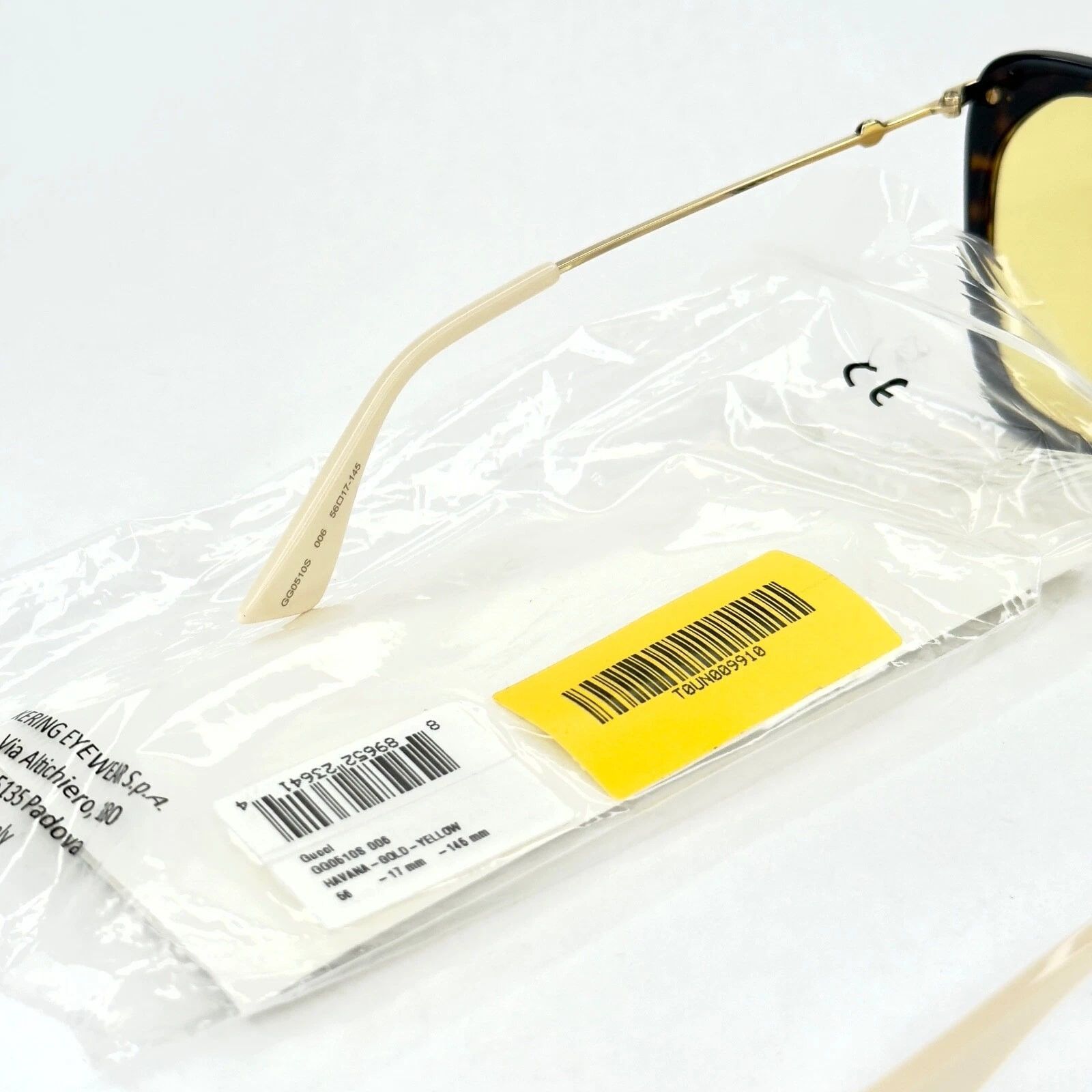 Gucci GUCCI GG0510S 0510 Gold Brown Yellow Retro Sunglasses Size ONE SIZE - 2 Thumbnail