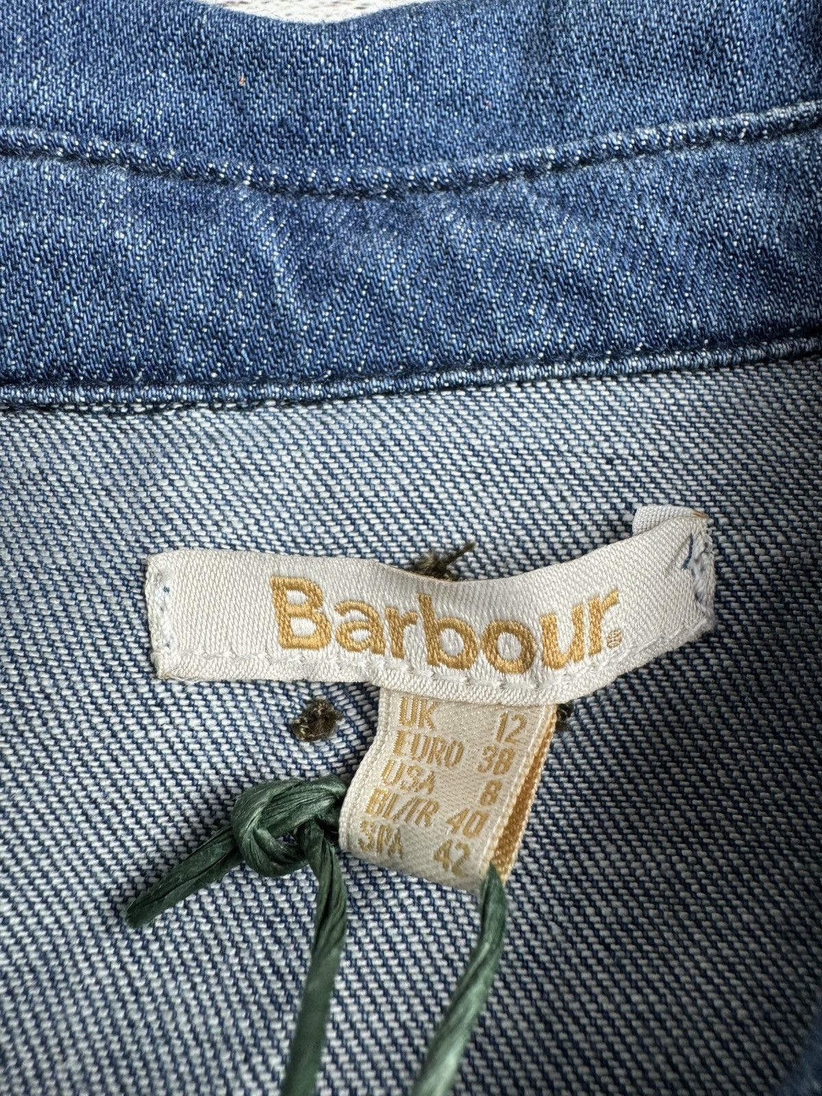 Barbour NEW Barbour Longfield Coast Waist Dress Women’s US 8 Blue Denim Jeans Trench Size M / US 6-8 / IT 42-44 - 10 Thumbnail