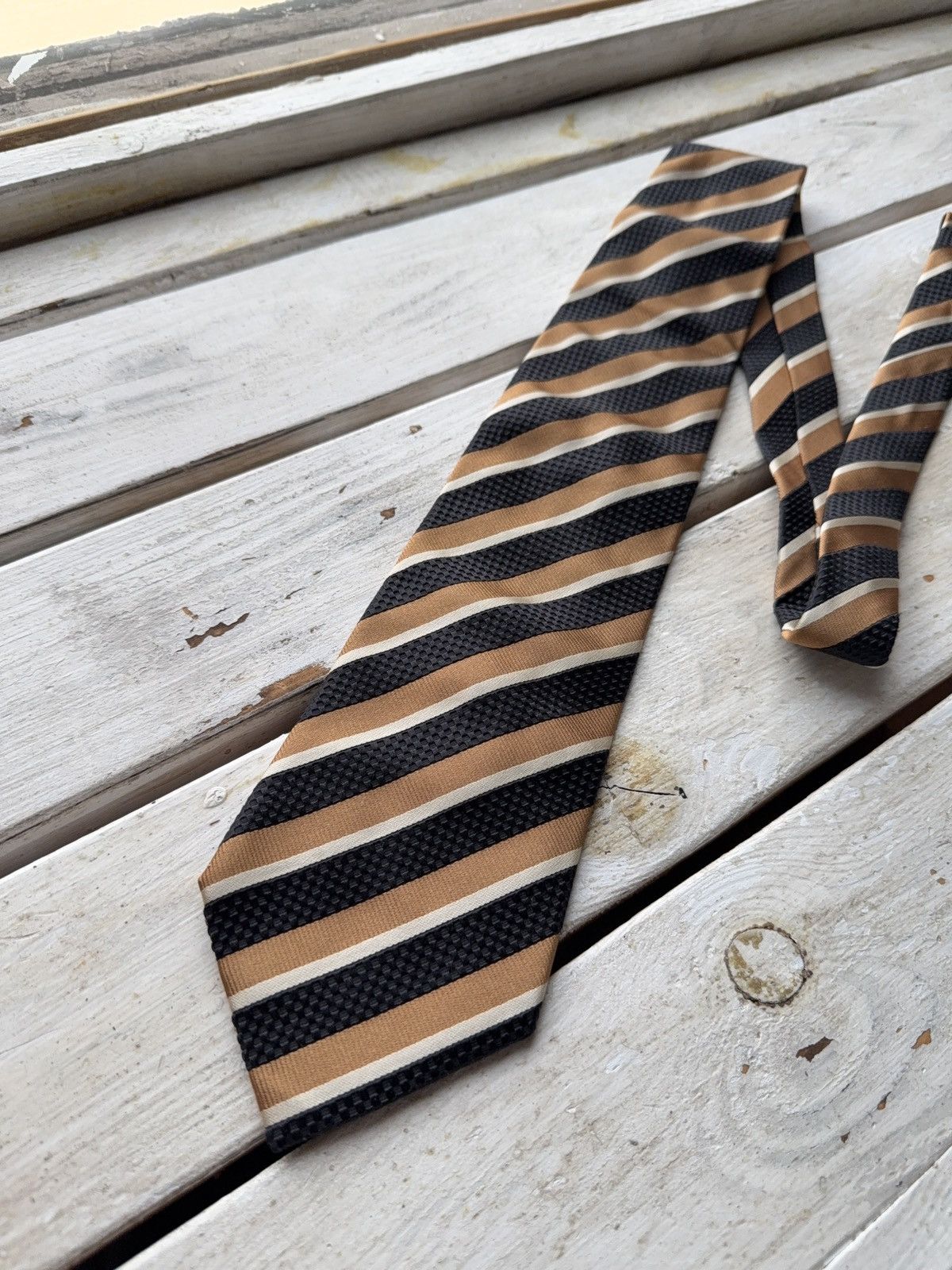 Mercedes-Benz × Vintage Racing Luxury Official Mercedes Benz Silk Tie Size ONE SIZE - 2 Thumbnail