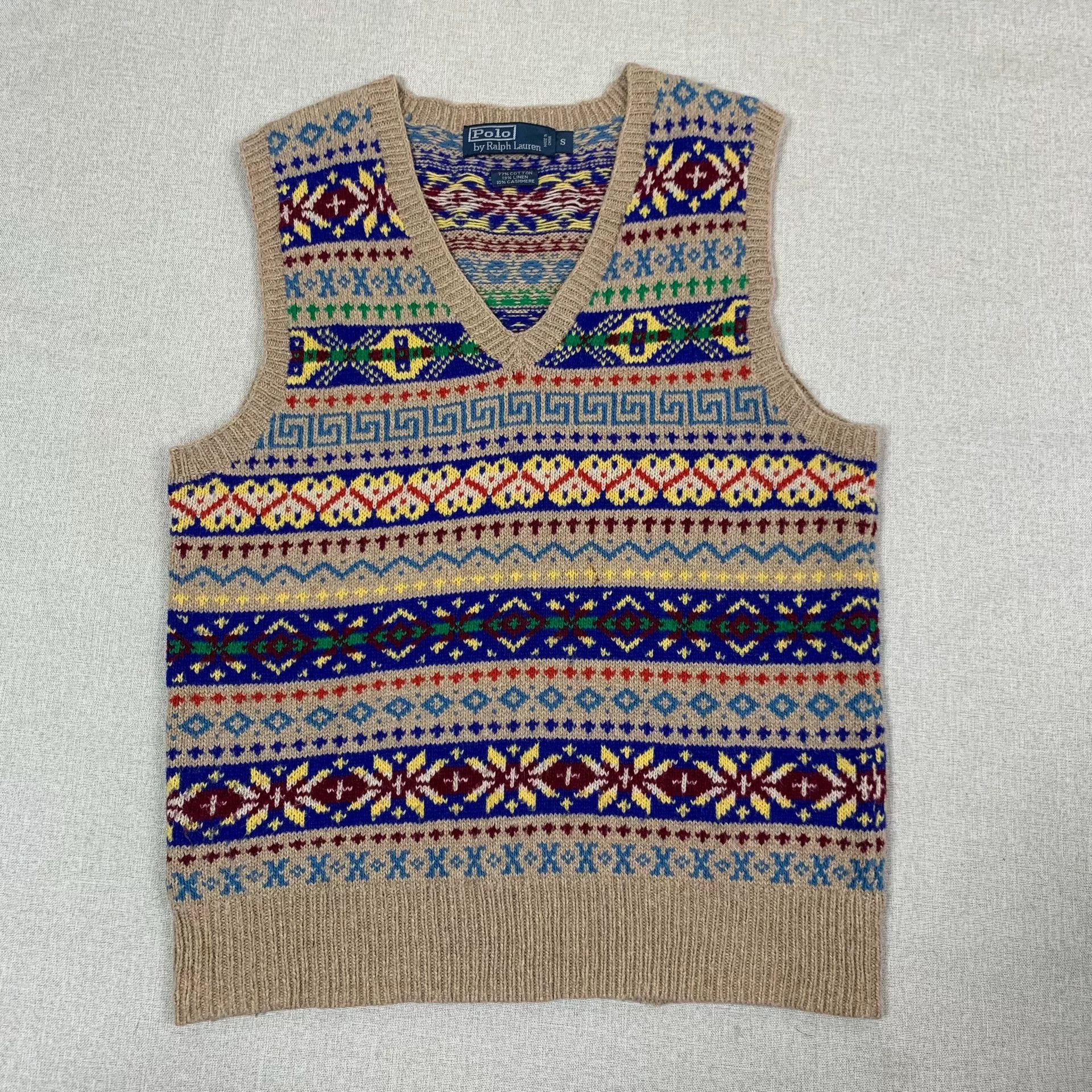Polo Ralph Lauren Polo Ralph Lauren Fair Isle Vest S Size US S / EU 44-46 / 1 - 1 Thumbnail