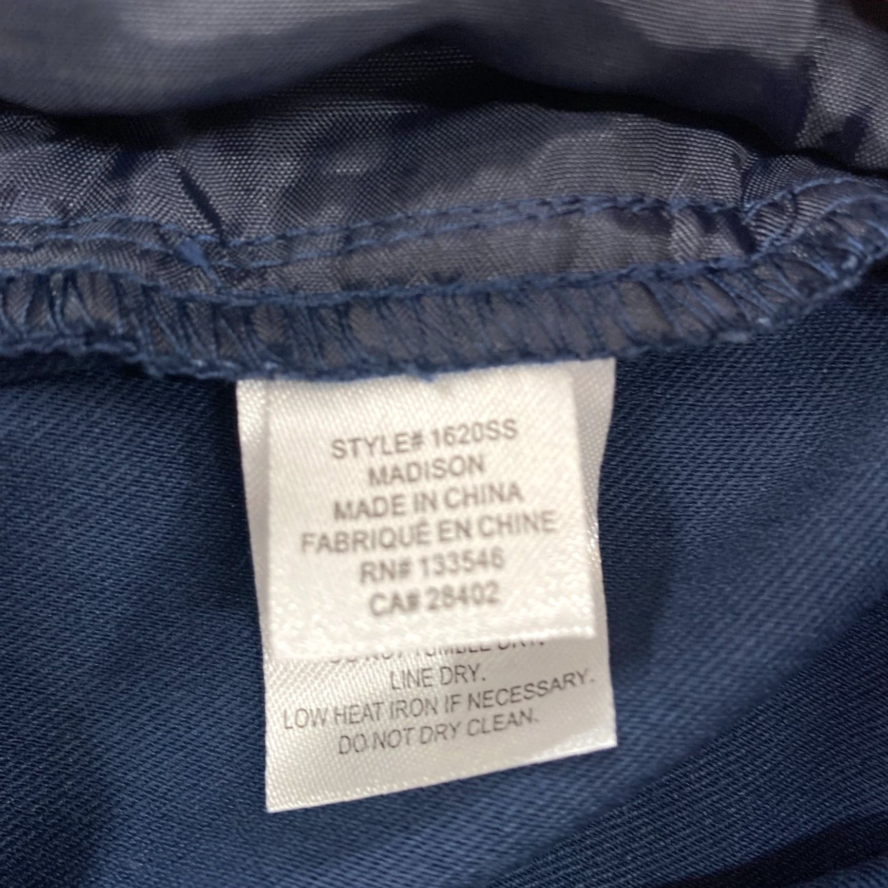 Vintage Crosby Madison Ankle Pants Women's 8 Navy Blue White Print Slim Leg Low Rise NWT Size 30" / US 8 / IT 44 - 6 Thumbnail