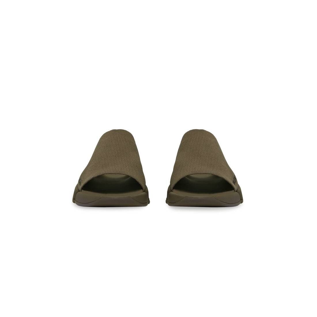 Balenciaga o1la1rc1a0225 Speed 2.0 Recycled Knit Slide Sandals in Brown Size US 8 / EU 41 - 3 Thumbnail