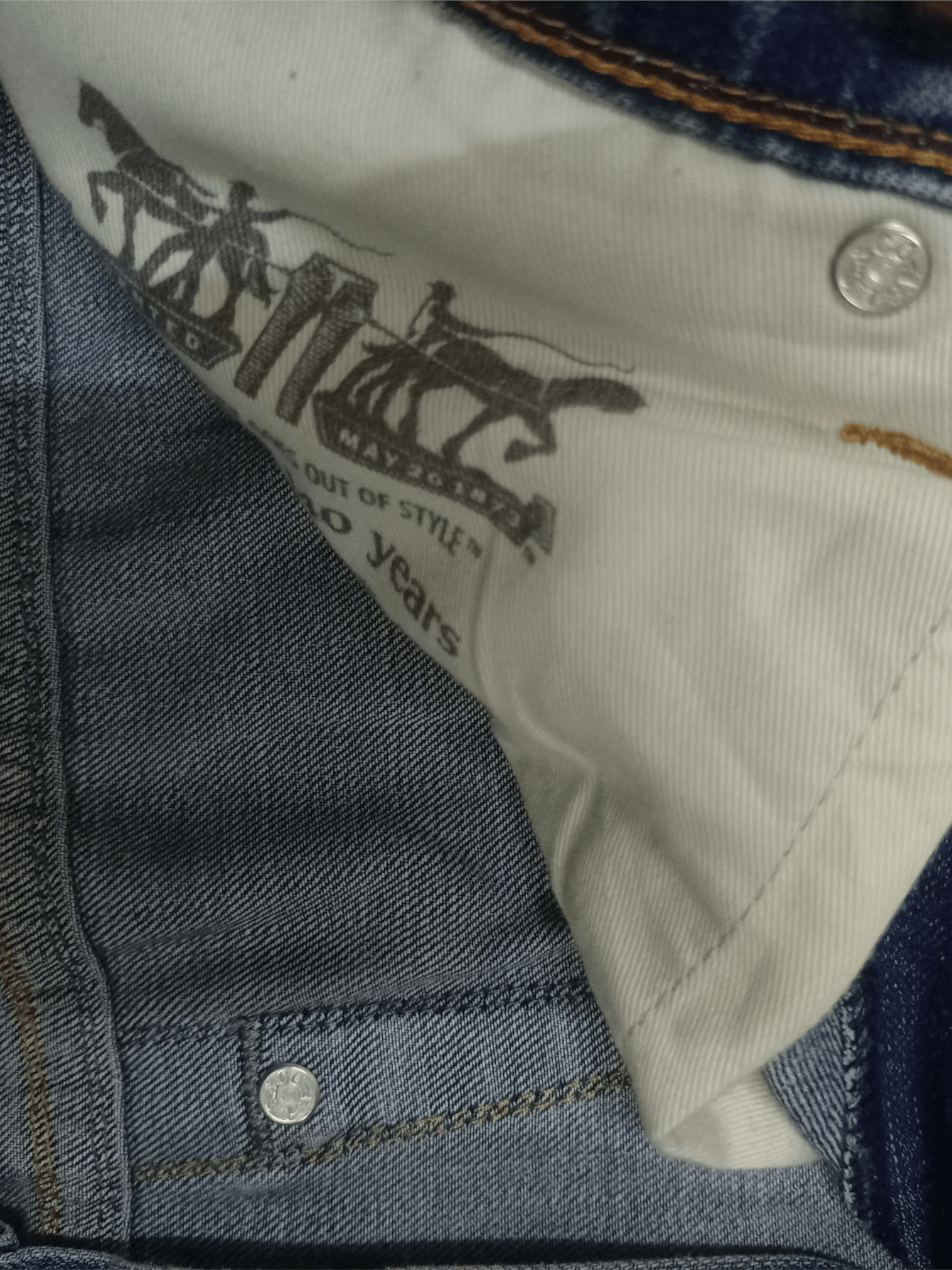 Levi's × Levi's Vintage Clothing Vintage Levis 501 Blue Wash Distressed Baggy Jeans 32x29 Size US 32 / EU 48 - 4 Thumbnail