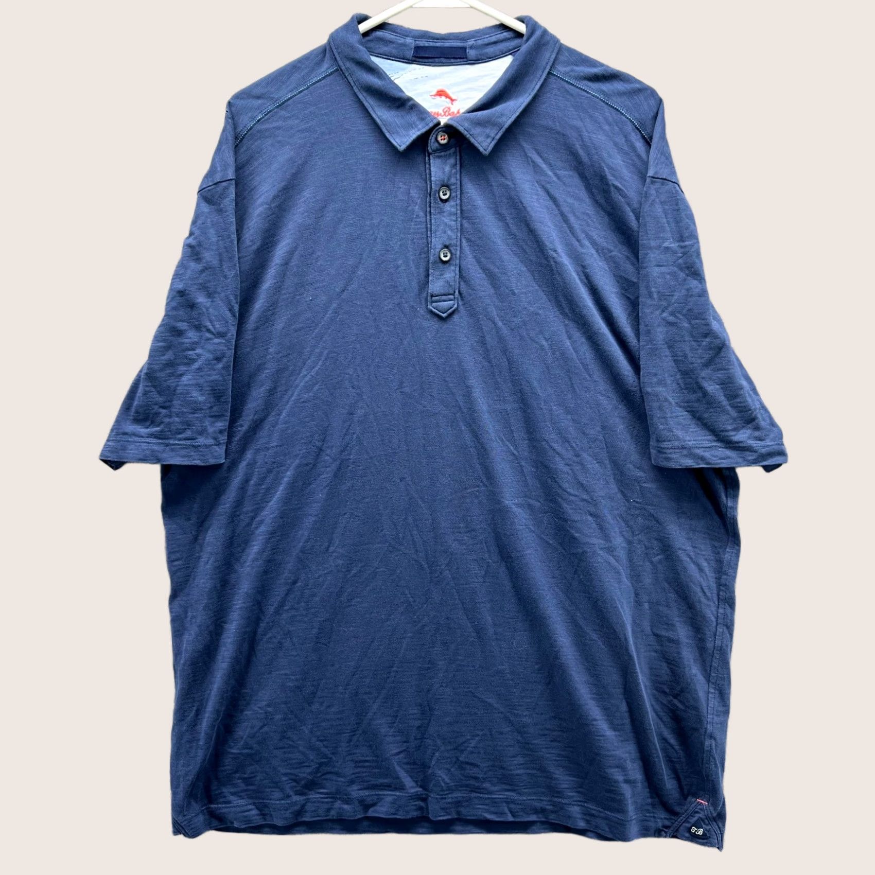 Tommy Bahama Tommy Bahama Polo Shirt Mens XL Blue Navy Pima Cotton Preppy Stretch Extra Size US XL / EU 56 / 4 - 1 Thumbnail