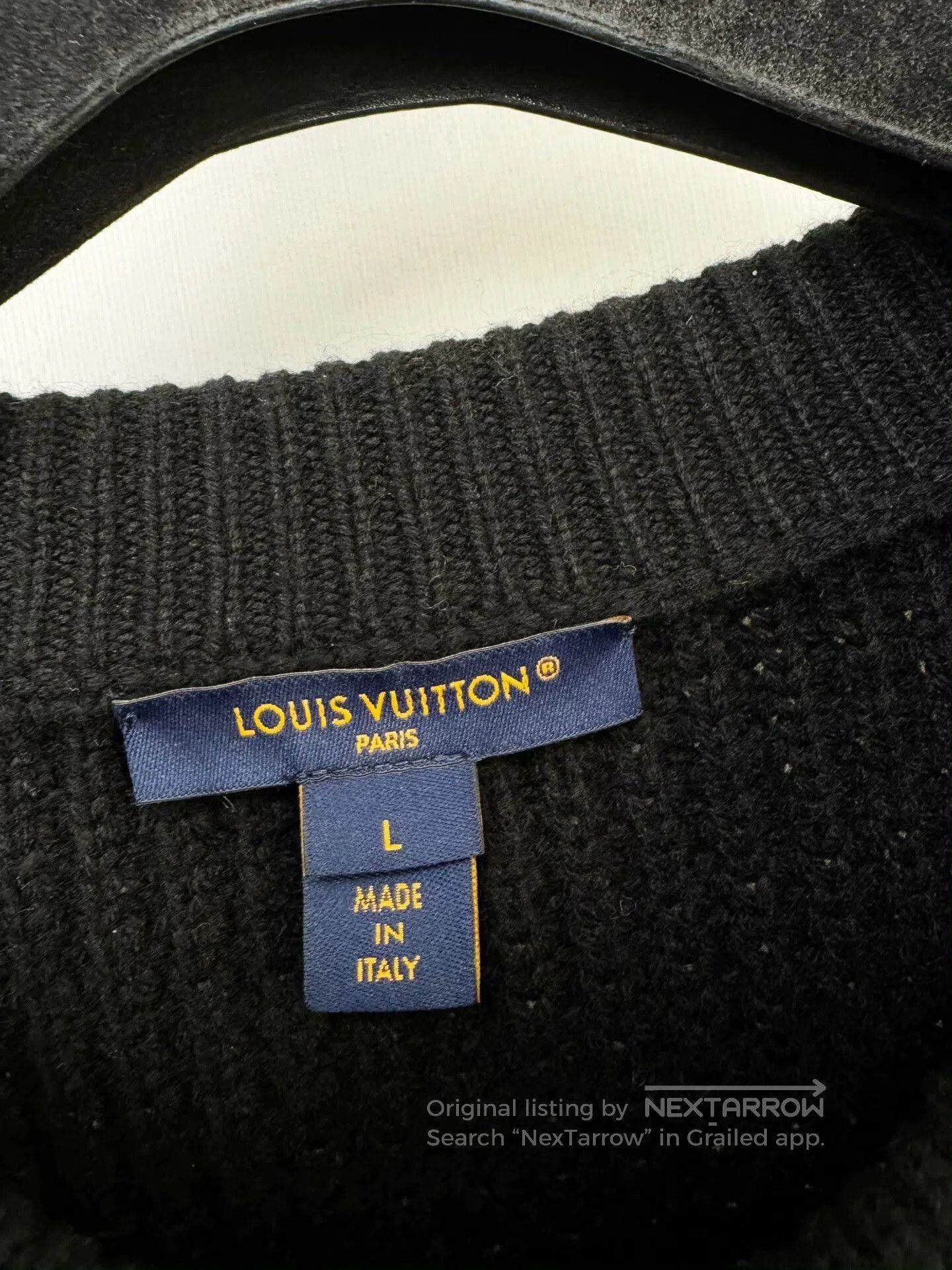 Louis Vuitton Louis Vuitton Black Sweater L Size. Size US L / EU 52-54 / 3 - 3 Thumbnail