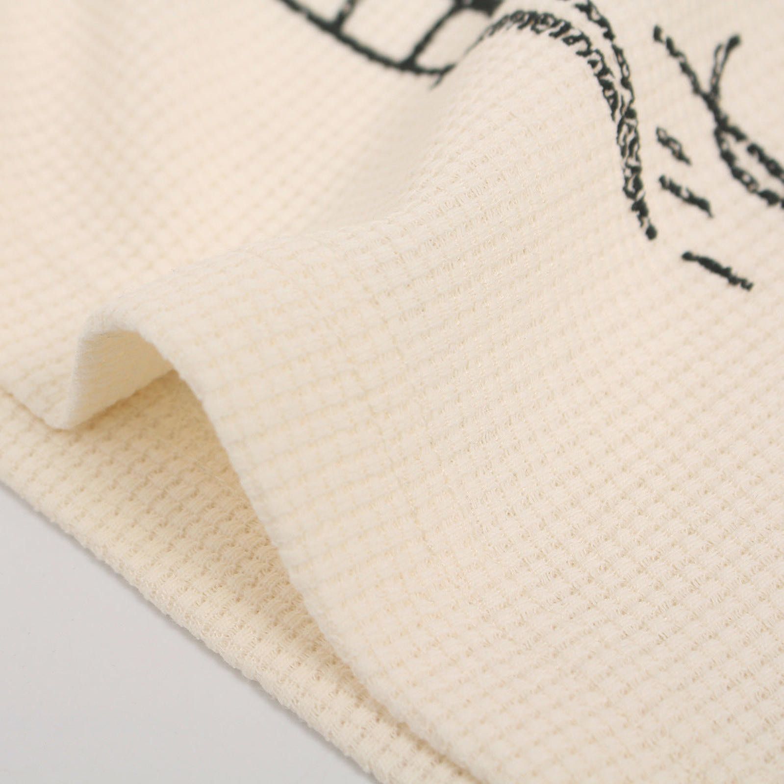 Vintage Devil Graphic Cream Cotton Tee | Oversized Street Print Size US M / EU 48-50 / 2 - 4 Thumbnail