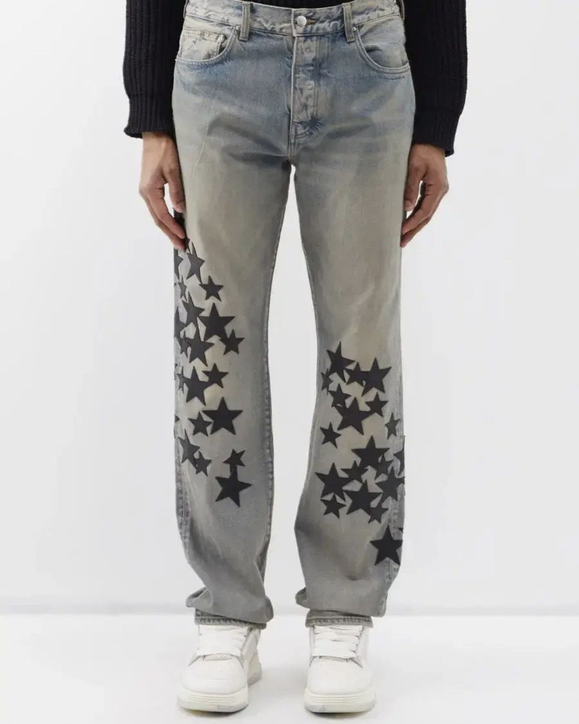 Amiri *rare*Amiri Star Patchwork Denim Jean Size US 32 / EU 48 - 15 Thumbnail