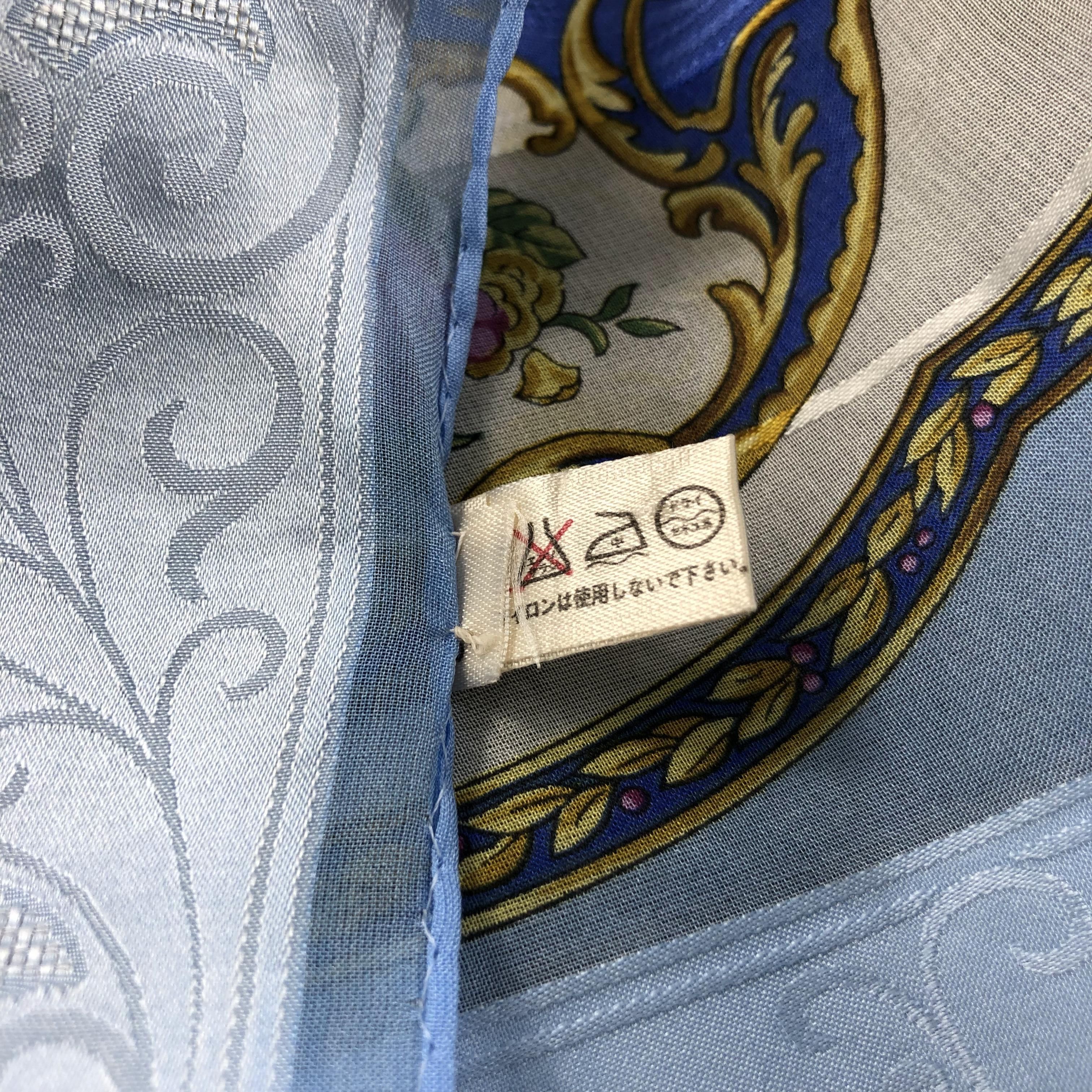 Vintage Lasserre Baroque Slit Thread Silk Scarf M361 Size ONE SIZE - 6 Thumbnail
