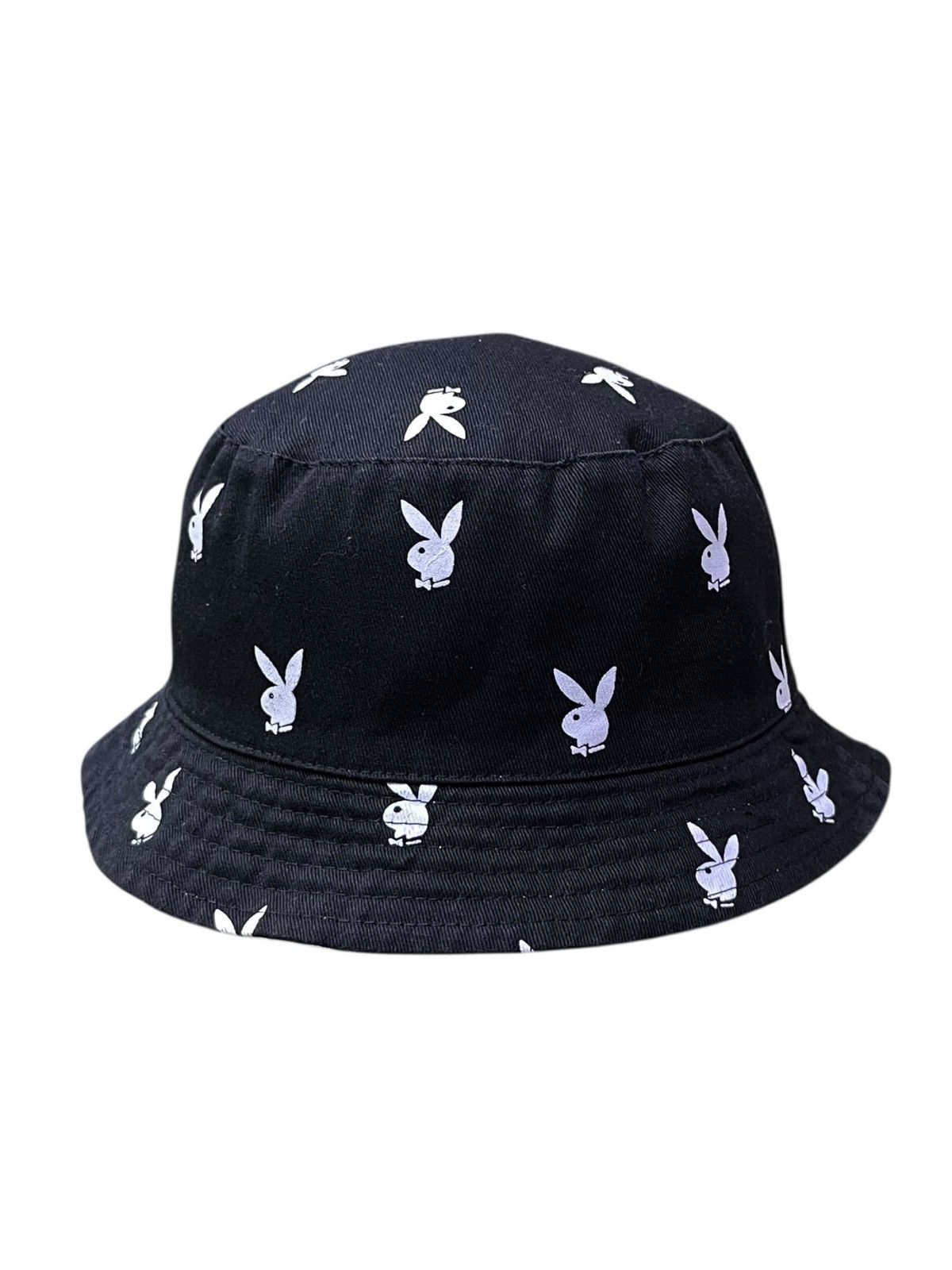 Playboy 🐇 Retro Playboy Reversible Bunny Monogram Bucket Hat Street Size ONE SIZE - 5 Thumbnail
