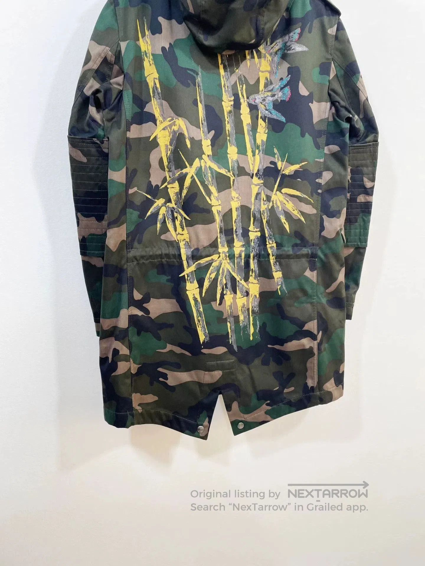Valentino VALENTINO Mid-Length Camouflage Coat. Size US XL / EU 56 / 4 - 6 Thumbnail
