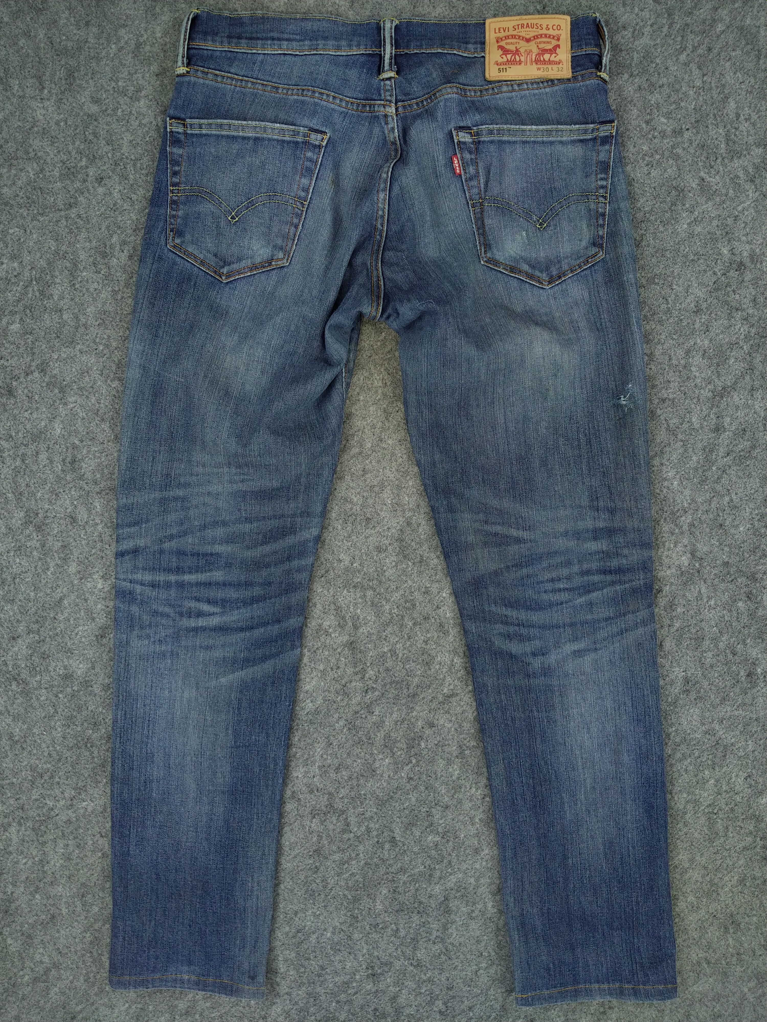 Levi's Distressed Levi's 511 Denim 31x31 -JN268 Size US 31 - 2 Thumbnail