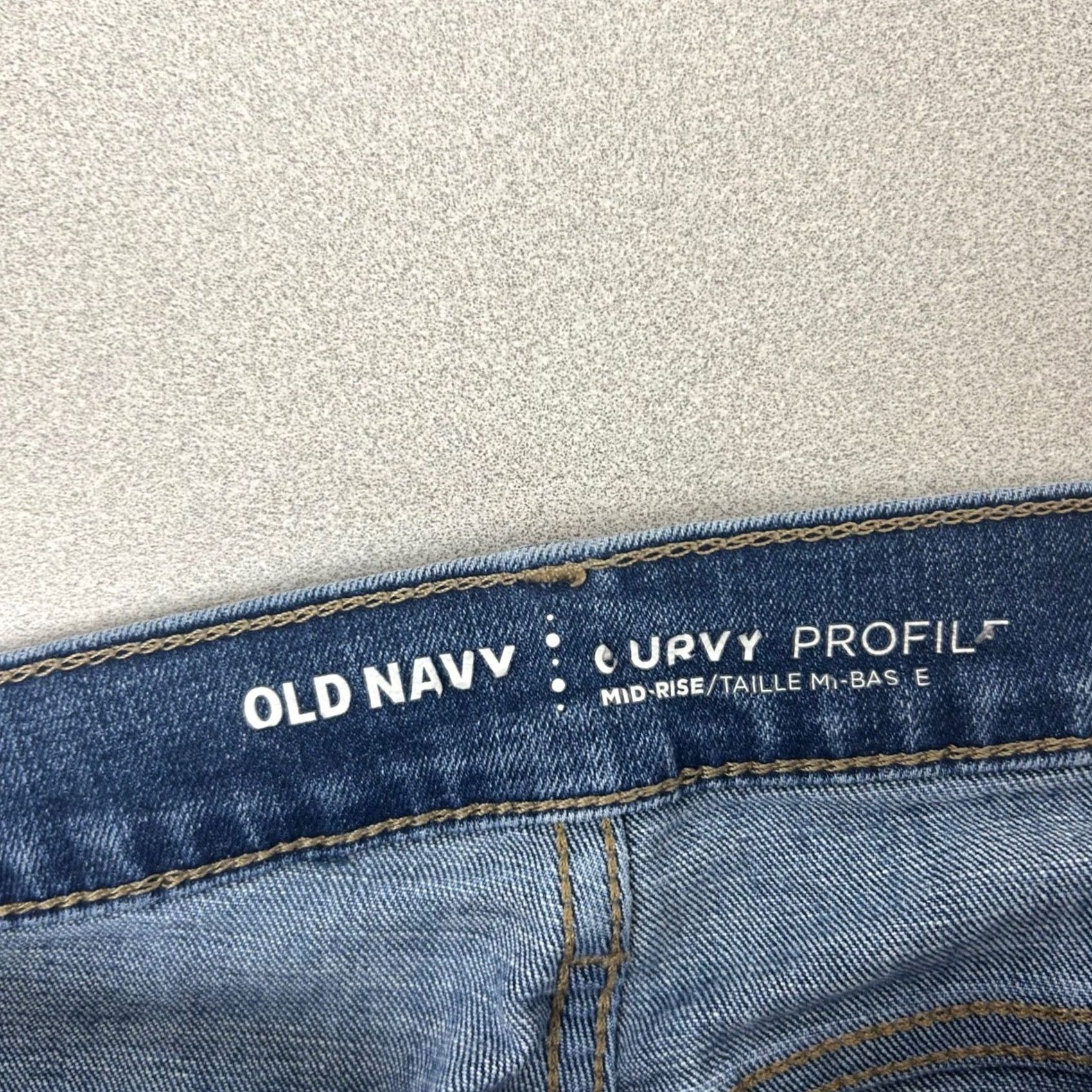 Old Navy Old Navy Curvy Skinny Jeans Womens 8 Medium Blue Distressed Darci Mid-Rise Jeans Size 30" / US 8 / IT 44 - 3 Thumbnail