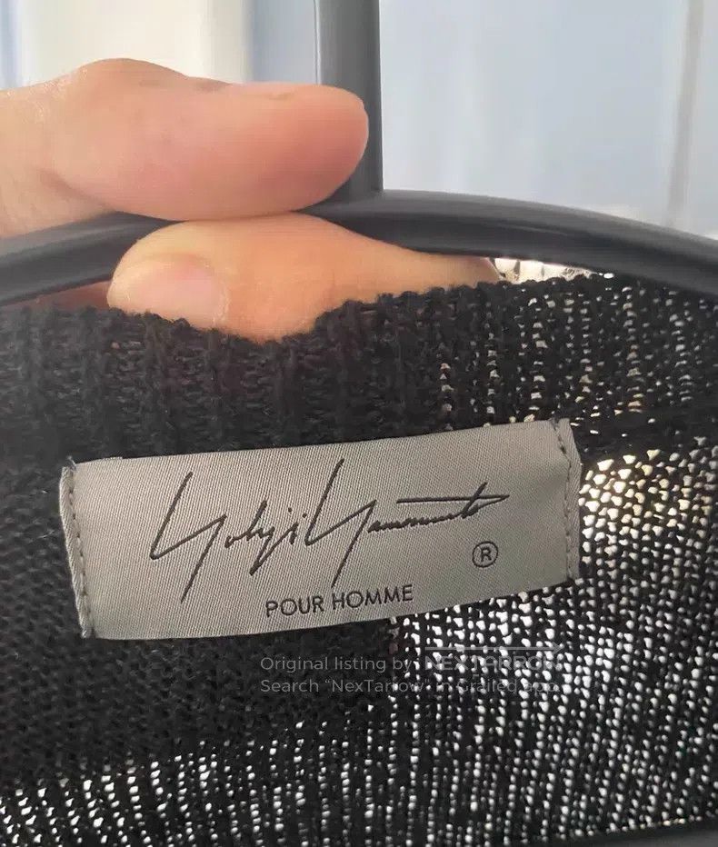 Yohji Yamamoto Yohji Yamamoto Long Black Knit Cardigan shirt Size US L / EU 52-54 / 3 - 3 Thumbnail