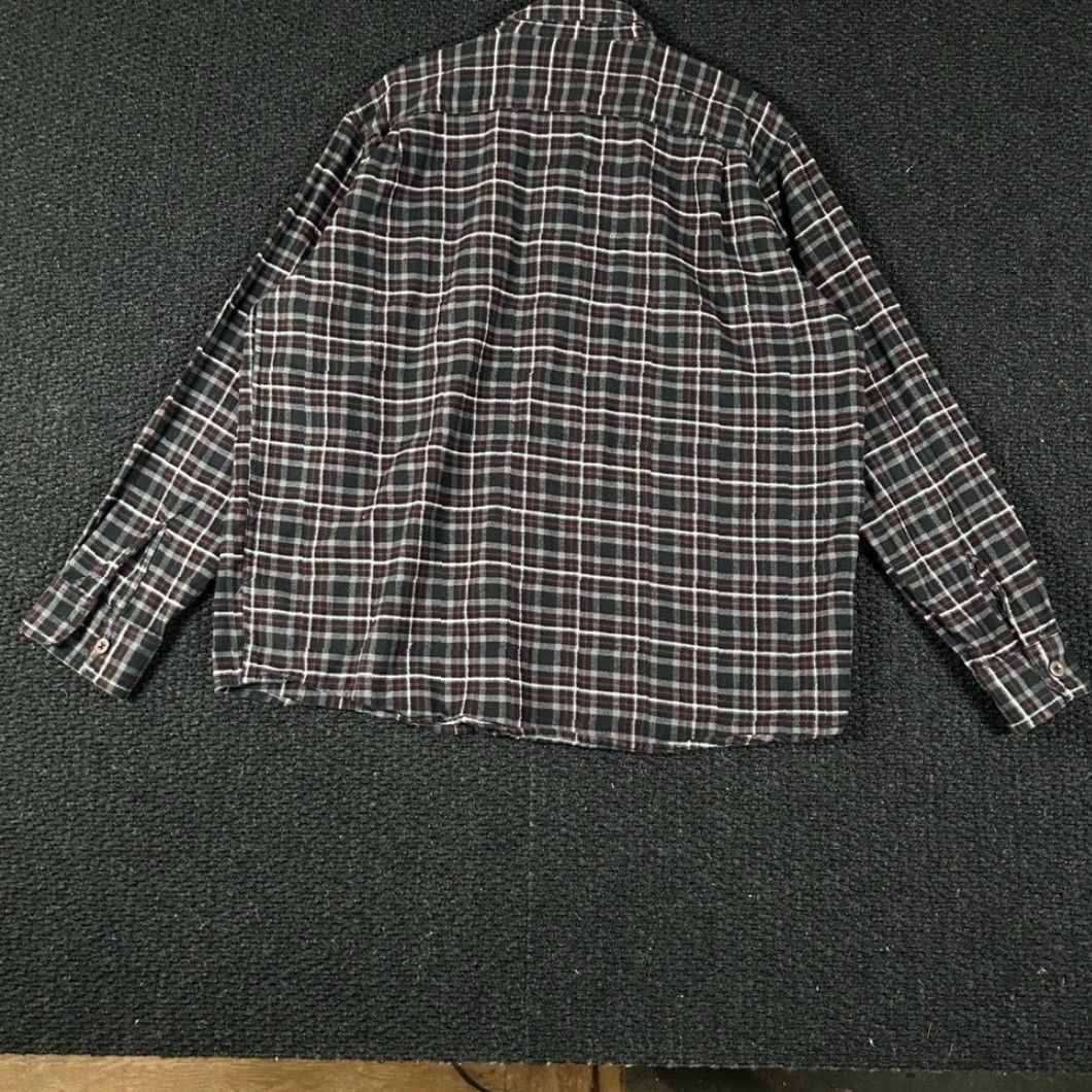 Wrangler VINTAGE Wrangler Mens Flannel Shirt Plaid Button Down Long Sleeve Black Red XL Size US XL / EU 56 / 4 - 3 Thumbnail