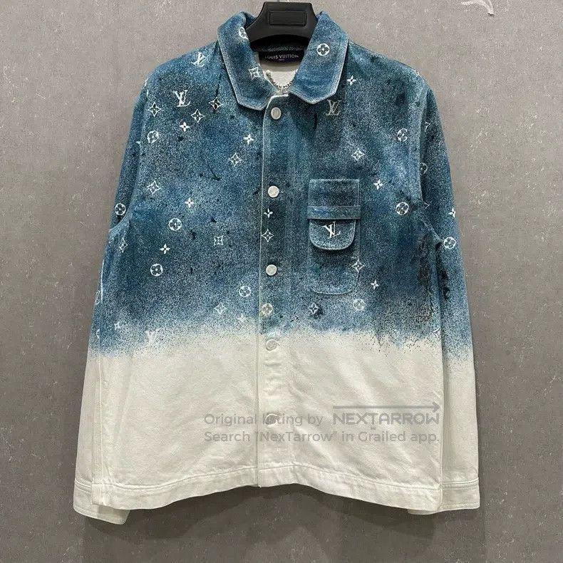 Louis Vuitton Louis Vuitton Star Gradient Denim Jacket Size US L / EU 52-54 / 3 - 1 Thumbnail