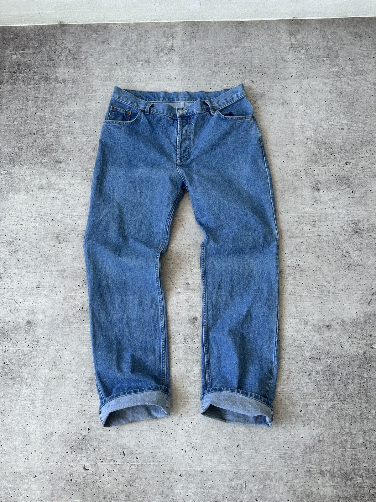 Levi's Vintage 90s Levi’s 501 Jeans Made in USA W35 L32 Blue Denim Size US 35 - 1 Thumbnail
