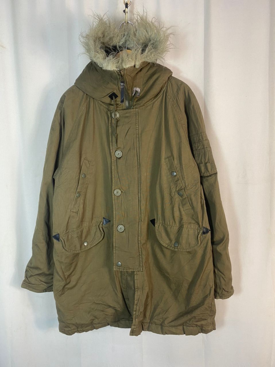 Japanese Brand Unbrand fur hoodie parka jacket Size US L / EU 52-54 / 3 - 1 Thumbnail