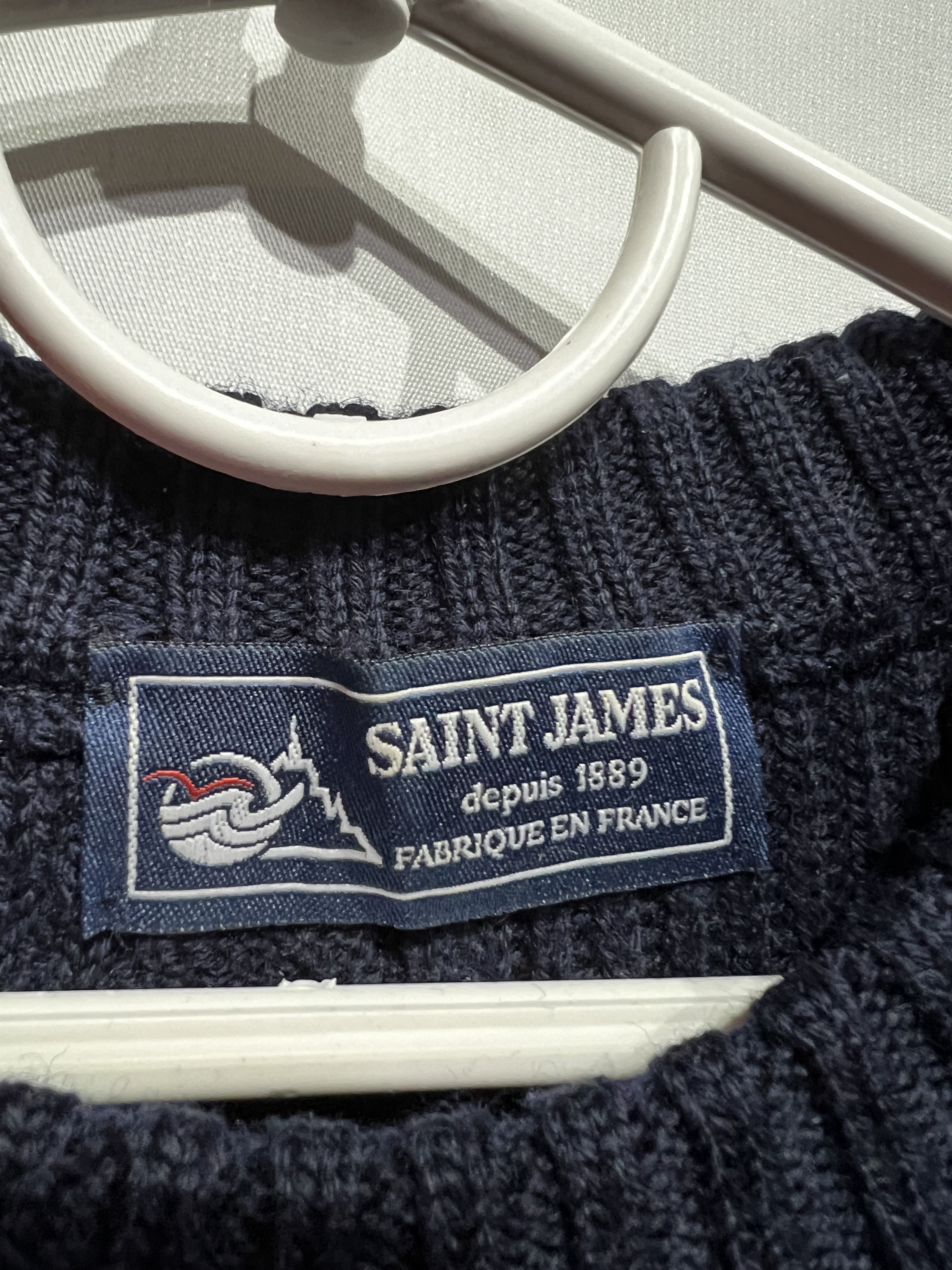 Saint James Wool Heavy Sweater Size M Made in France