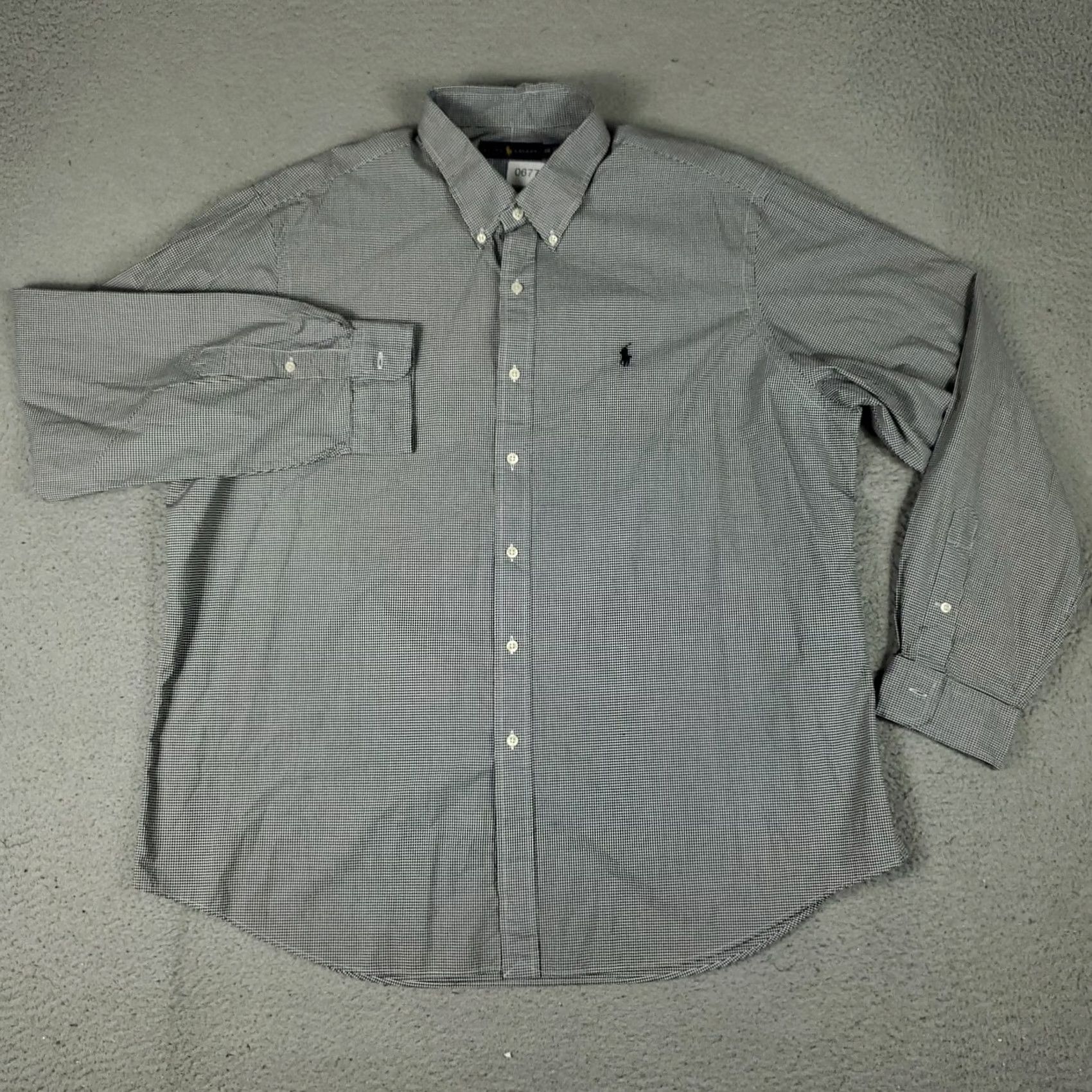 Ralph Lauren Ralph Lauren Shirt Mens 2XL Gray Check Pony Button Up Short Sleeve Size US XXL / EU 58 / 5 - 3 Thumbnail