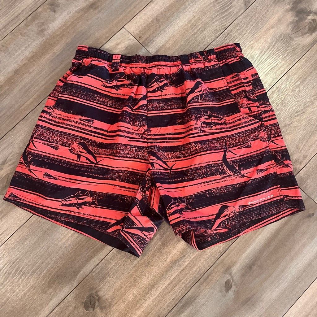 Columbia Columbia PFG Pink Pattern Athletic Shorts Men XL Bin J-43 Size US 38 / EU 54 - 1 Thumbnail