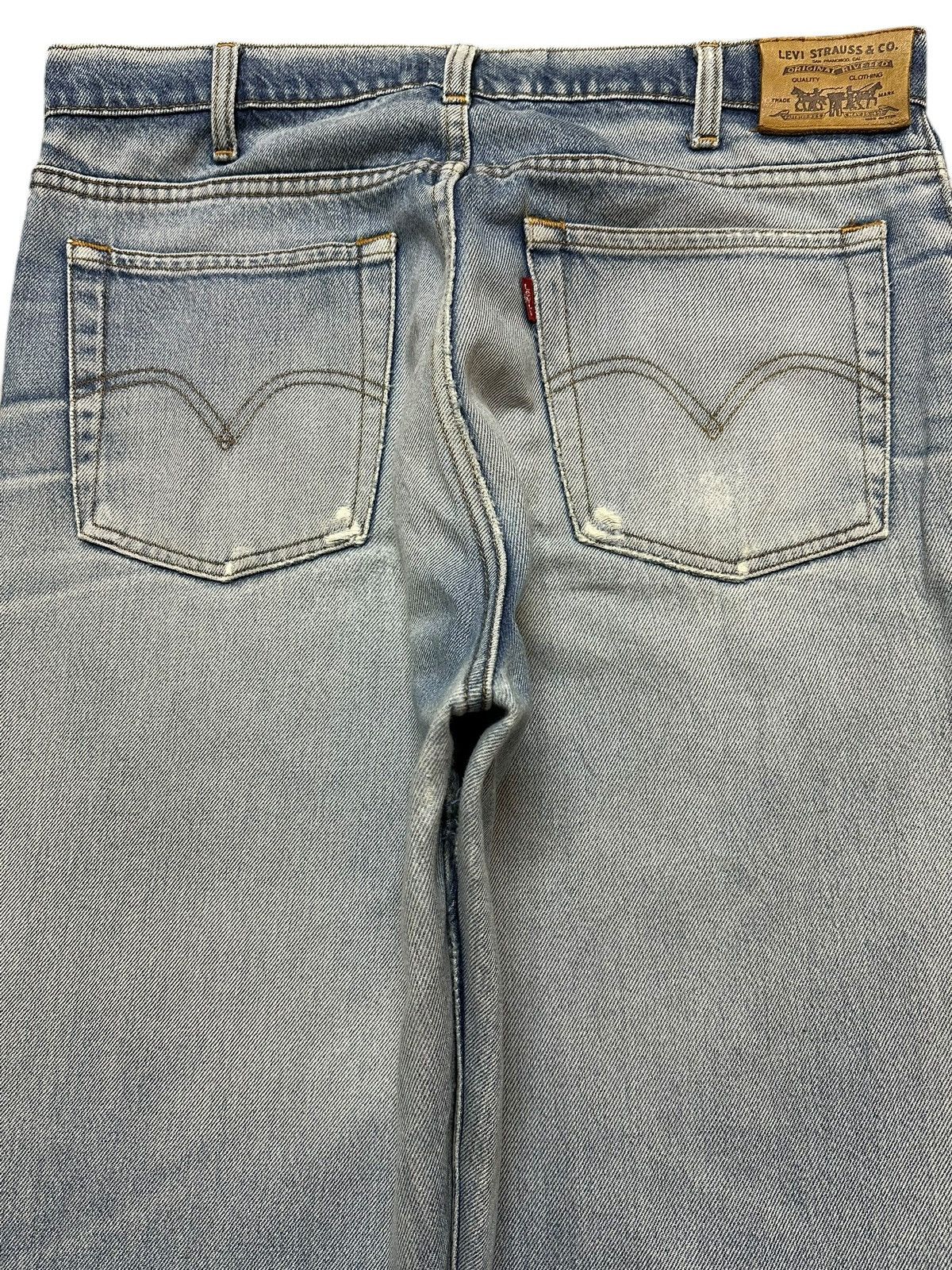 Levi's Vintage 90s Levis Light Blue Faded Wash Distress Baggy Jeans Size US 34 / EU 50 - 5 Thumbnail