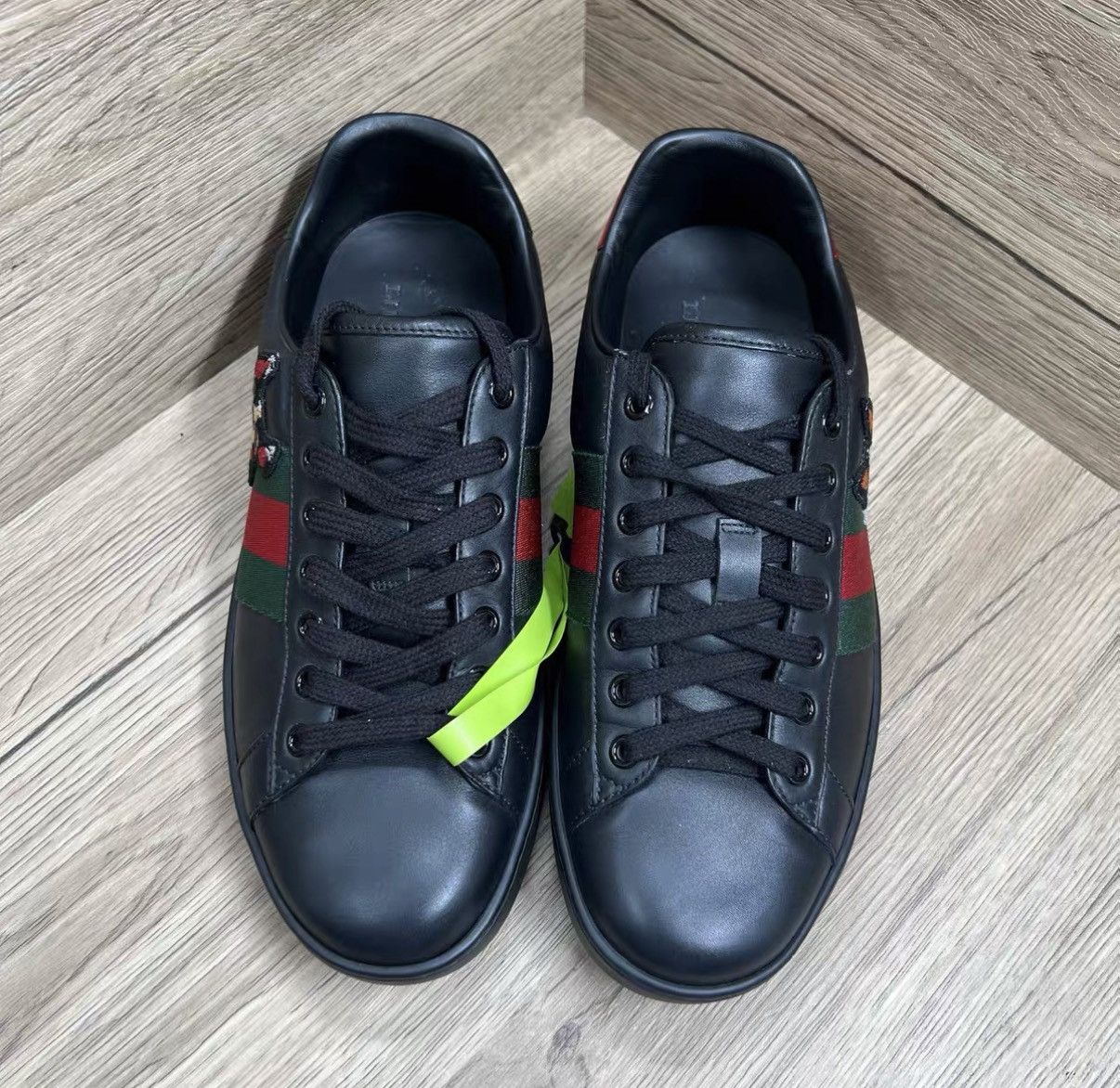 Gucci Gucci ACE Black Dog Head Sneakers J41 Size US 7.5 / EU 40-41 - 5 Thumbnail