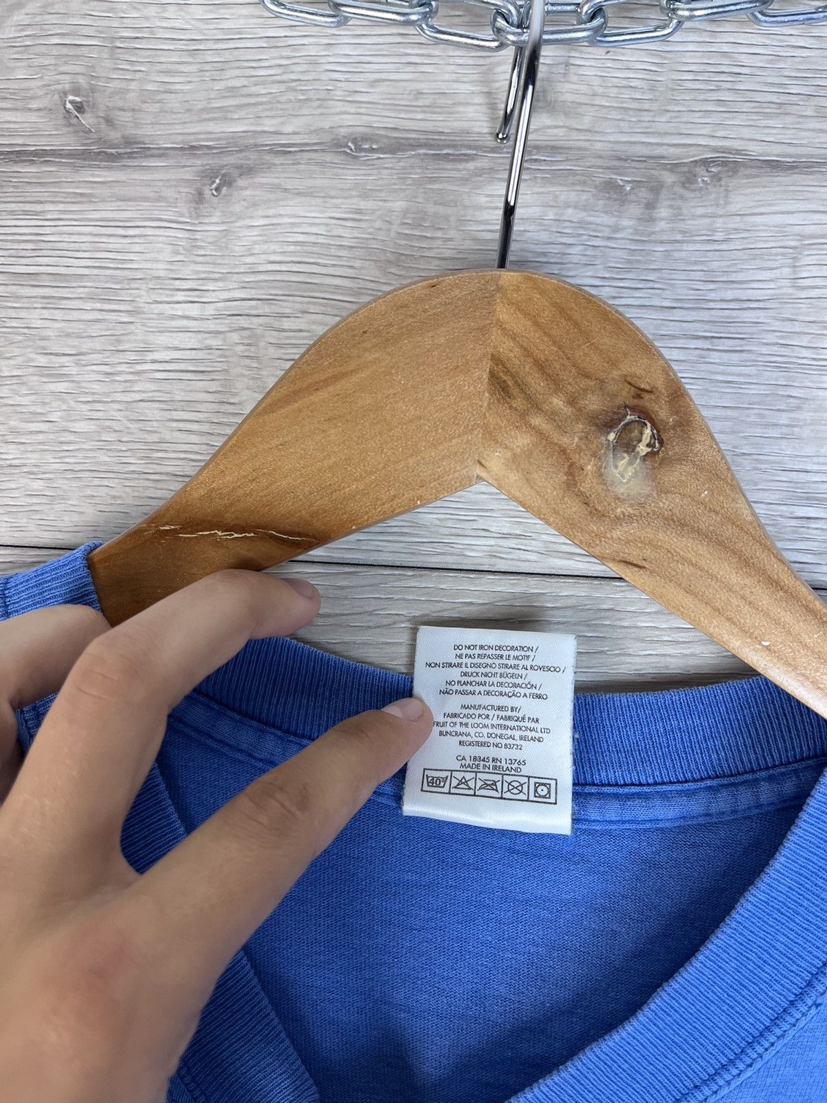Fruit Of The Loom Vintage men's t-shirt Merch Mogwai diabetic Made in Ireland Size US L / EU 52-54 / 3 - 8 Thumbnail
