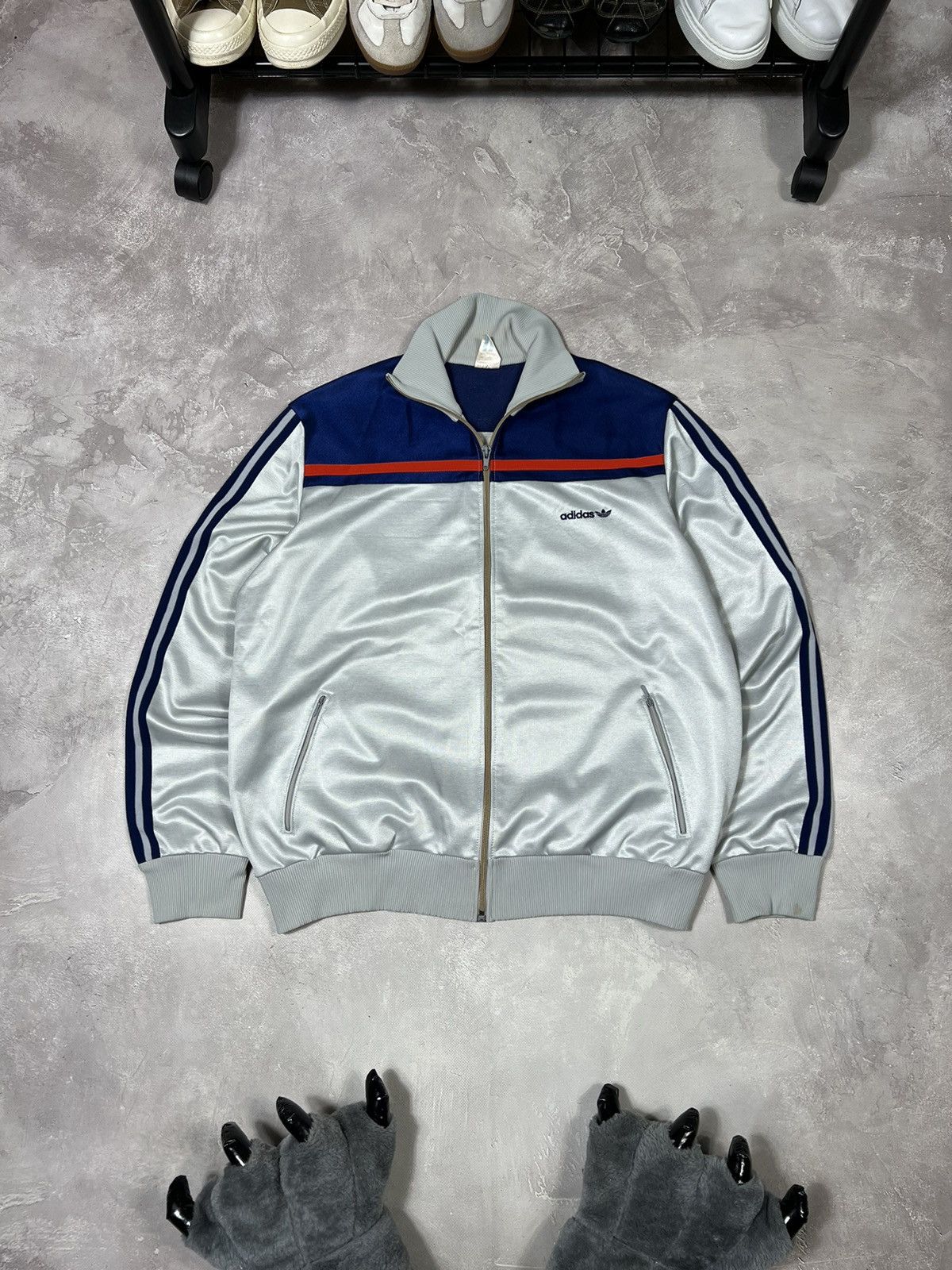 Adidas Vintage 80s Adidas Made in West Germany Jacket Size US M / EU 48-50 / 2 - 1 Thumbnail