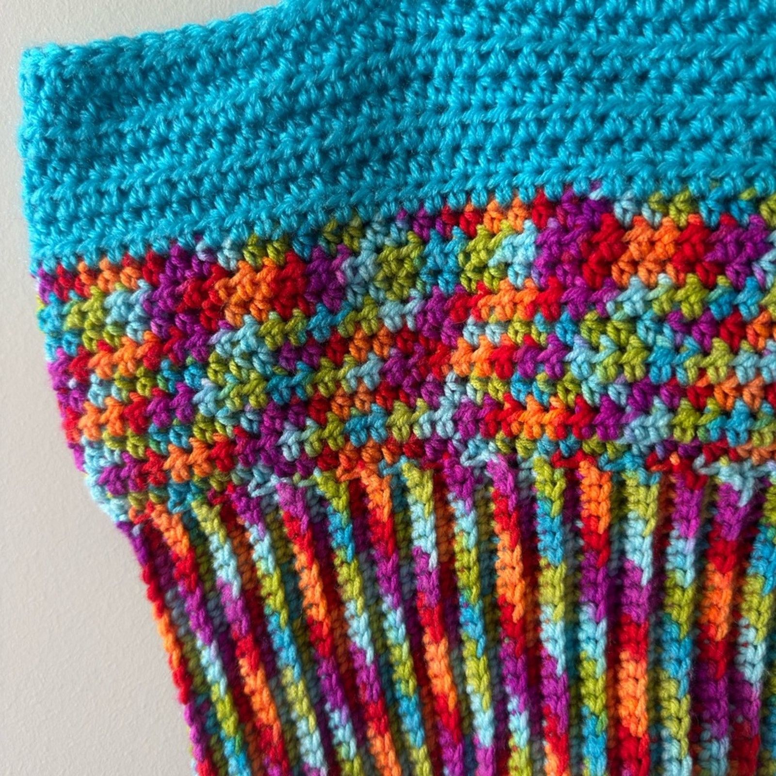 Handmade Handmade Crochet Adjustable Tie Strap Crop Top 100% Recycled Size L / US 10 / IT 46 - 11 Thumbnail