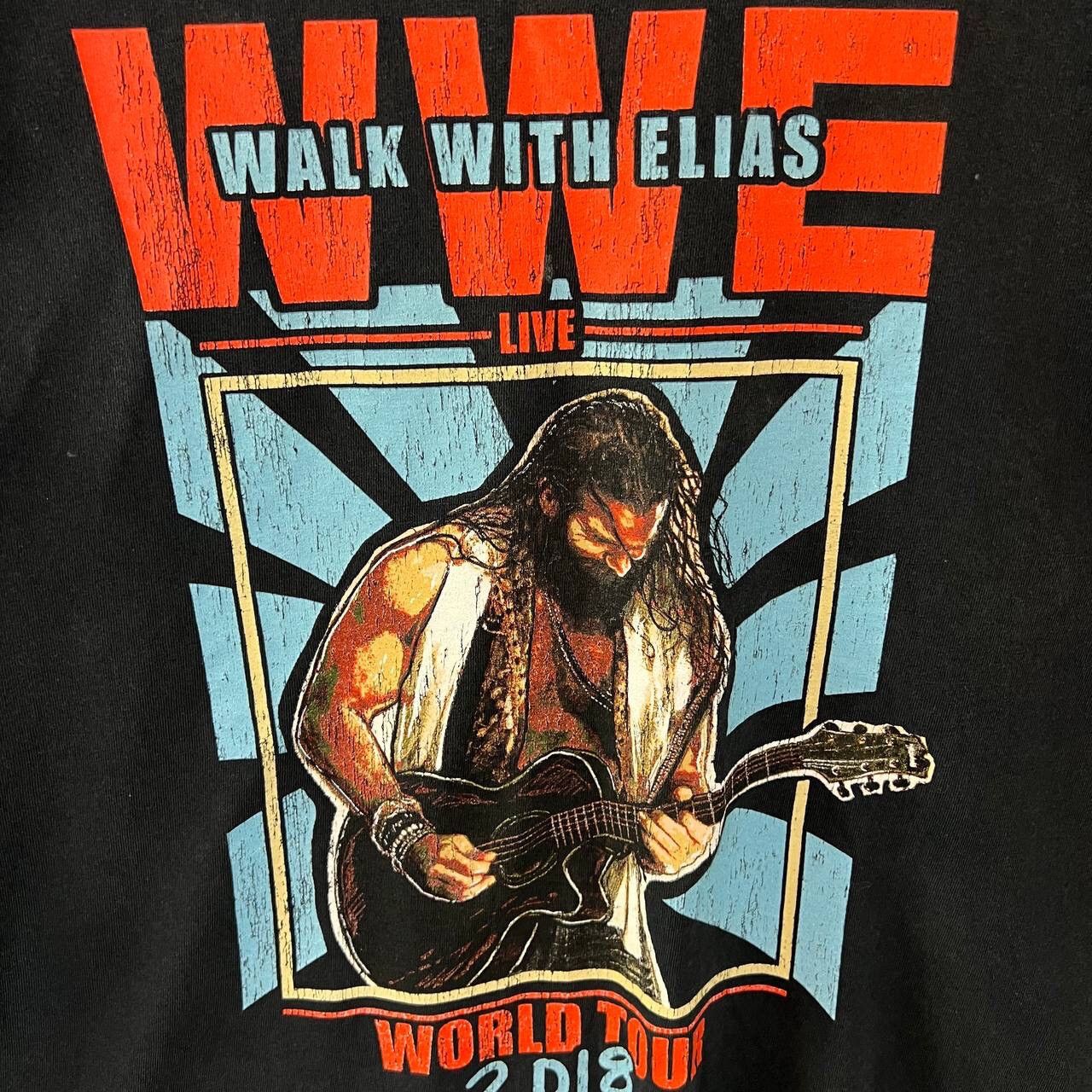 WWE WWE Walk With Elias Live Tour Tee T-shirt Y2K Style Size US XL / EU 56 / 4 - 5 Thumbnail