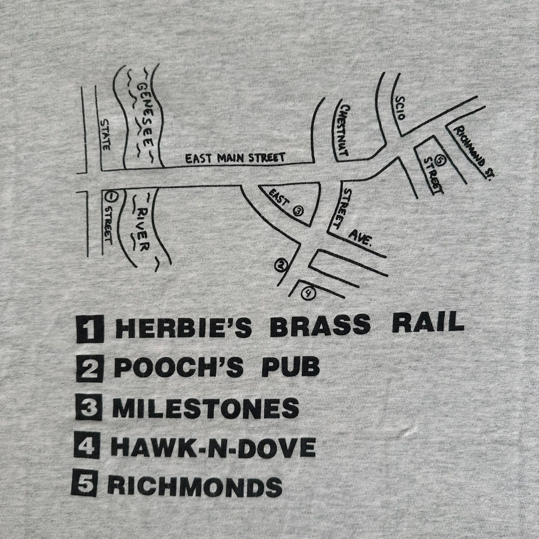 Fruit Of The Loom Vintage 90s Rochester NY Pub Crawl T-Shirt Long Sleeve CNY S Size US L / EU 52-54 / 3 - 5 Thumbnail