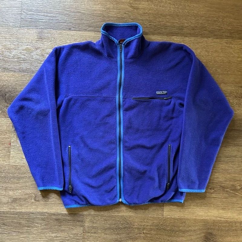 Patagonia Vintage Blue Fleece Patagonia Zip-up Size US L / EU 52-54 / 3 - 1 Thumbnail
